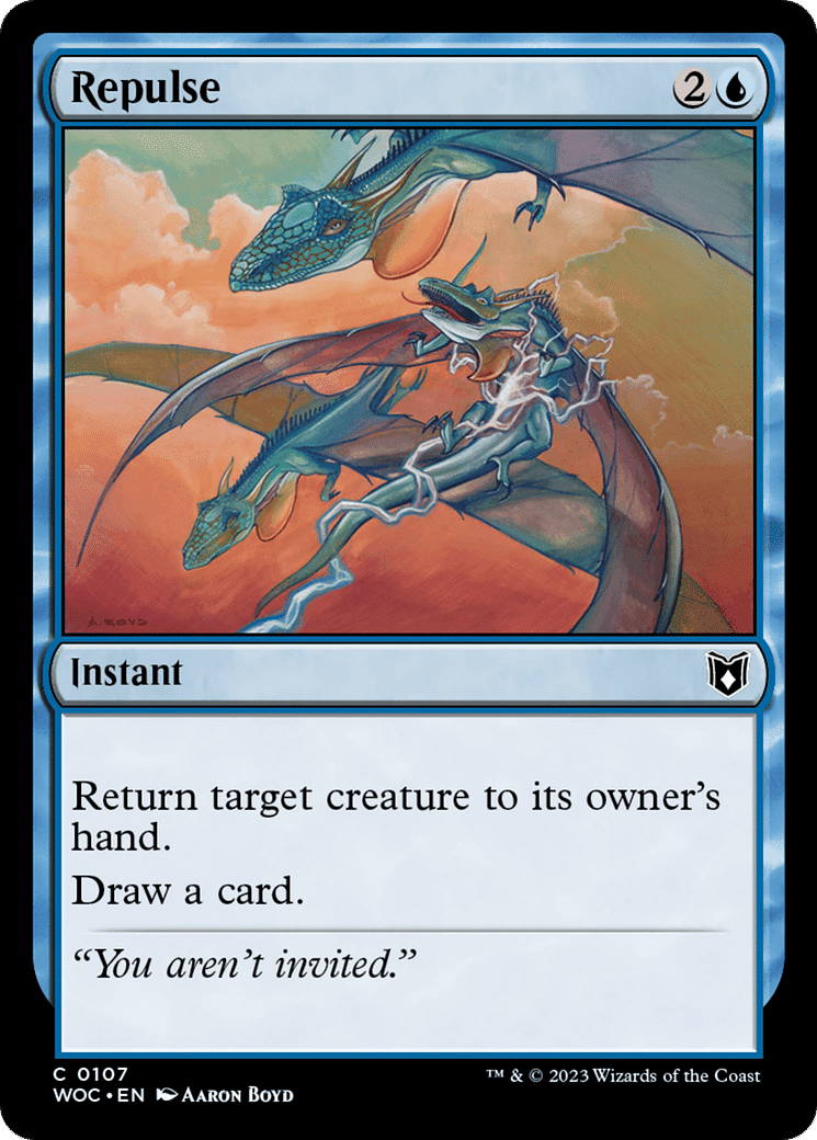 Repulse — Wilds of Eldraine Commander — Magic: The Gathering
