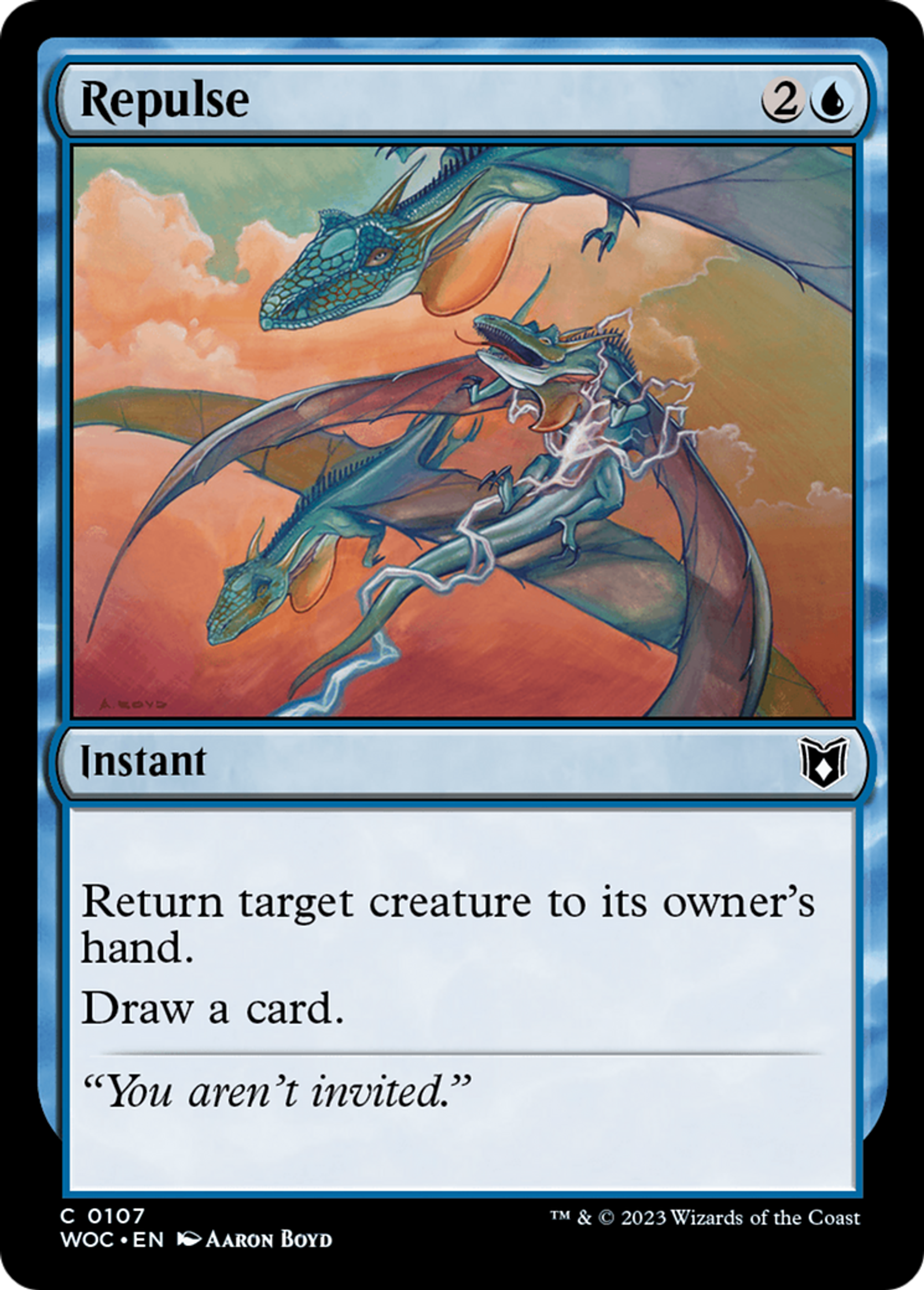 Repulse — Wilds of Eldraine Commander — Magic: The Gathering