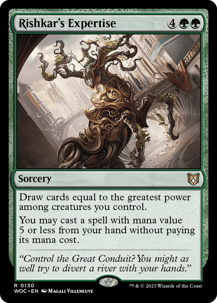 Rishkar's Expertise — Wilds of Eldraine Commander — Magic: The Gathering