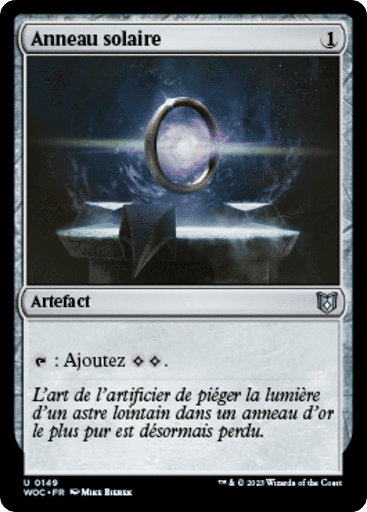 Anneau solaire — Wilds of Eldraine Commander — Magic: The Gathering