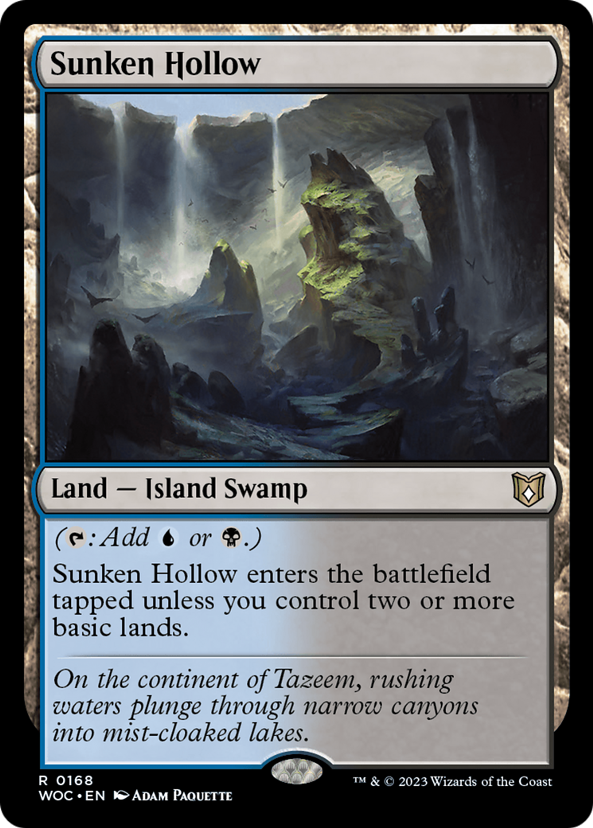 Sunken Hollow — Wilds of Eldraine Commander — Magic: The Gathering