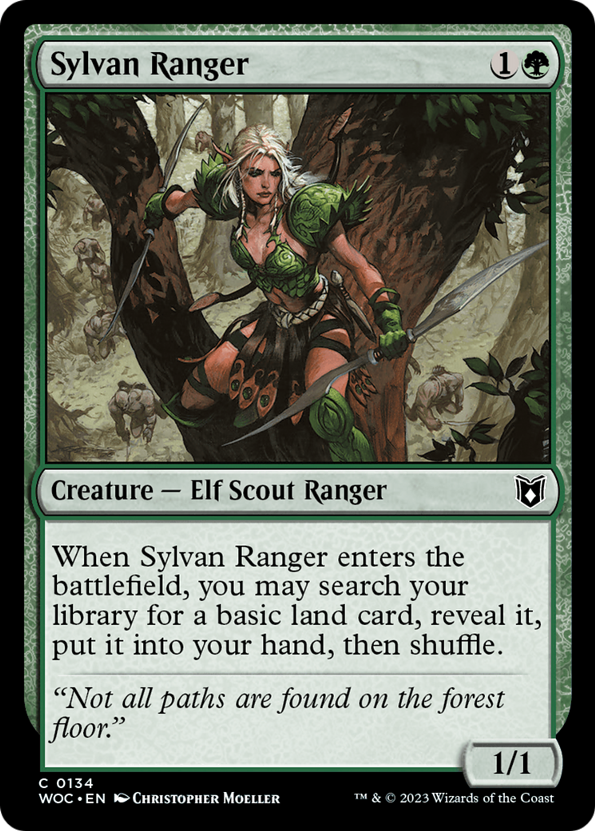 Ranger sylvestre — Wilds of Eldraine Commander — Magic: The Gathering