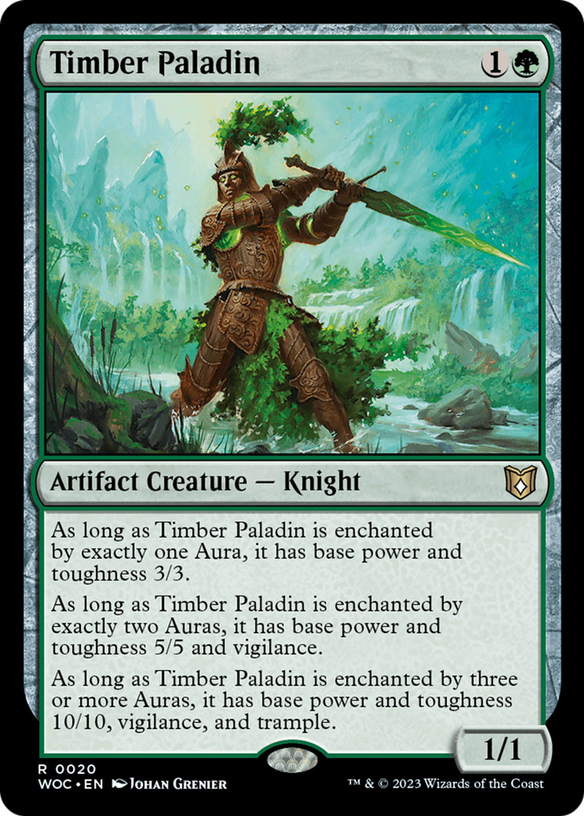 Timber Paladin — Wilds of Eldraine Commander — Magic: The Gathering