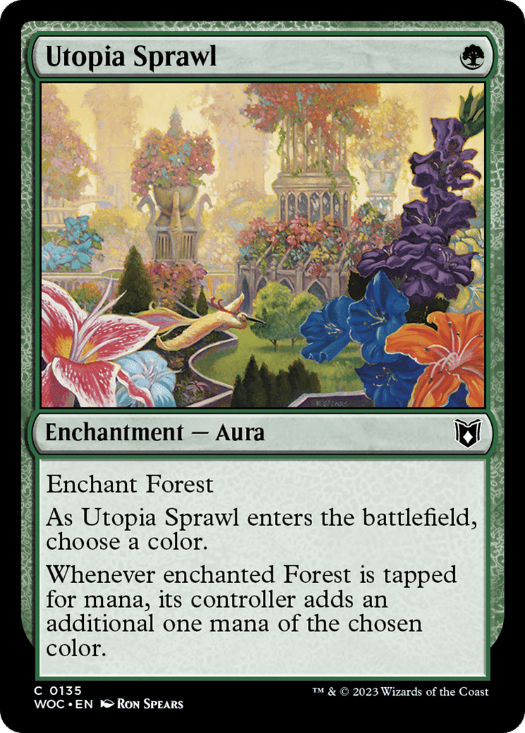 Utopia Sprawl — Wilds of Eldraine Commander — Magic: The Gathering