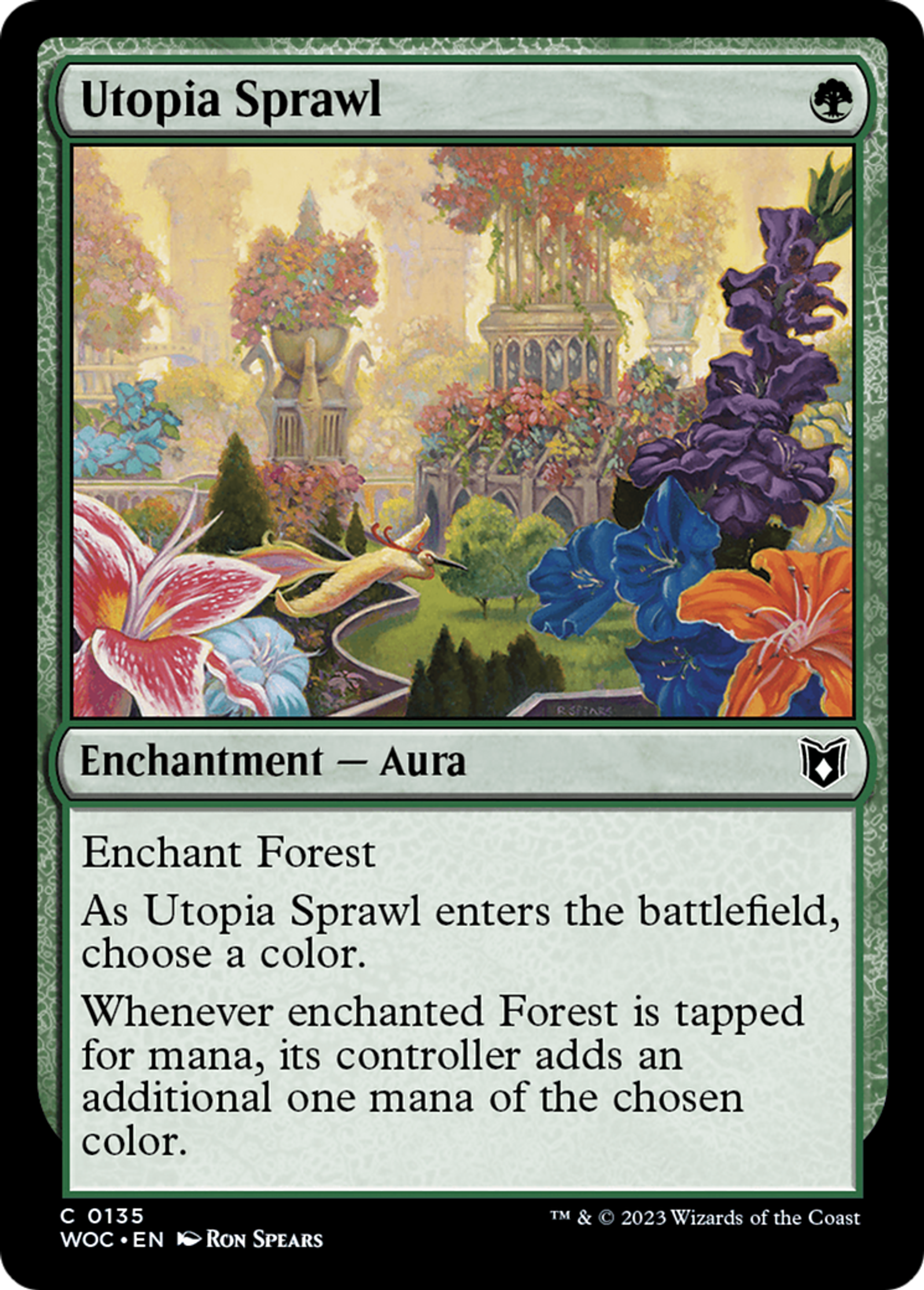 Utopia Sprawl — Wilds of Eldraine Commander — Magic: The Gathering