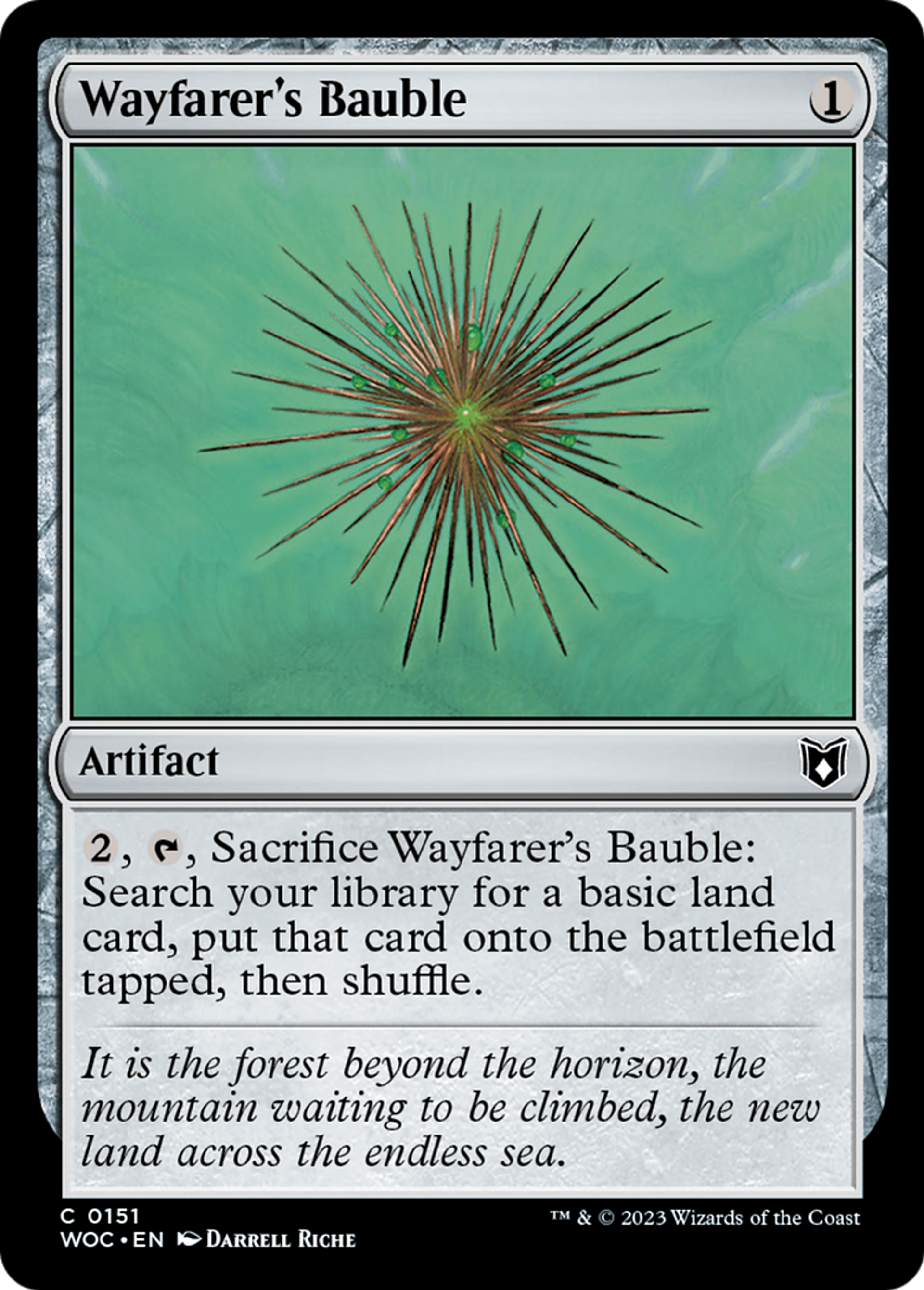 Wayfarer's Bauble — Wilds of Eldraine Commander — Magic: The Gathering