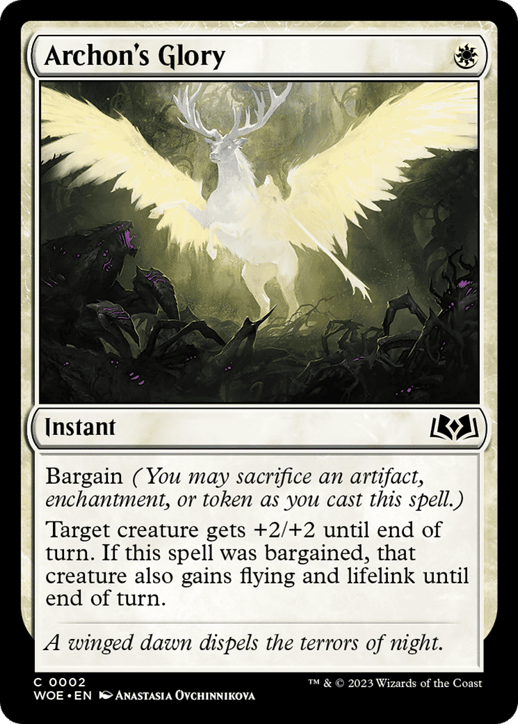 Archon's Glory — Wilds of Eldraine — Magic: The Gathering