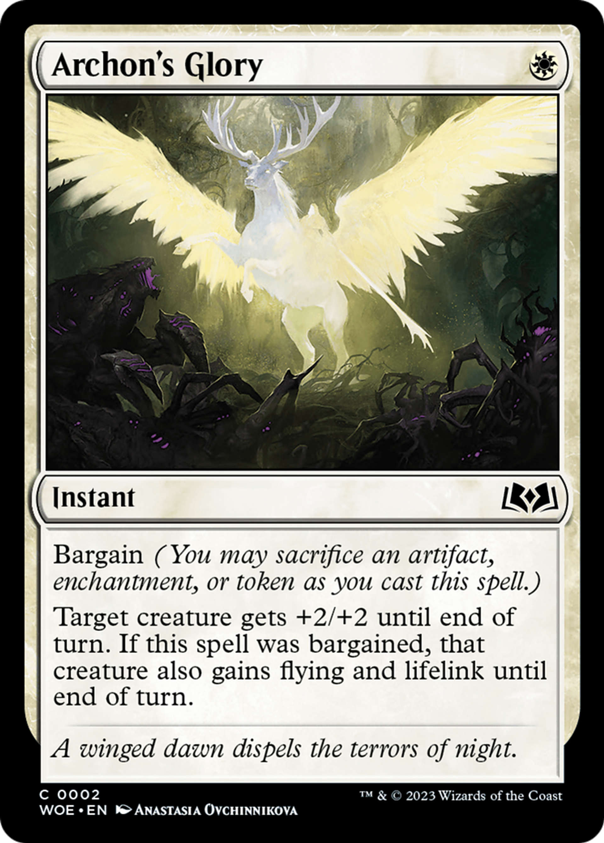 Archon's Glory — Wilds of Eldraine — Magic: The Gathering