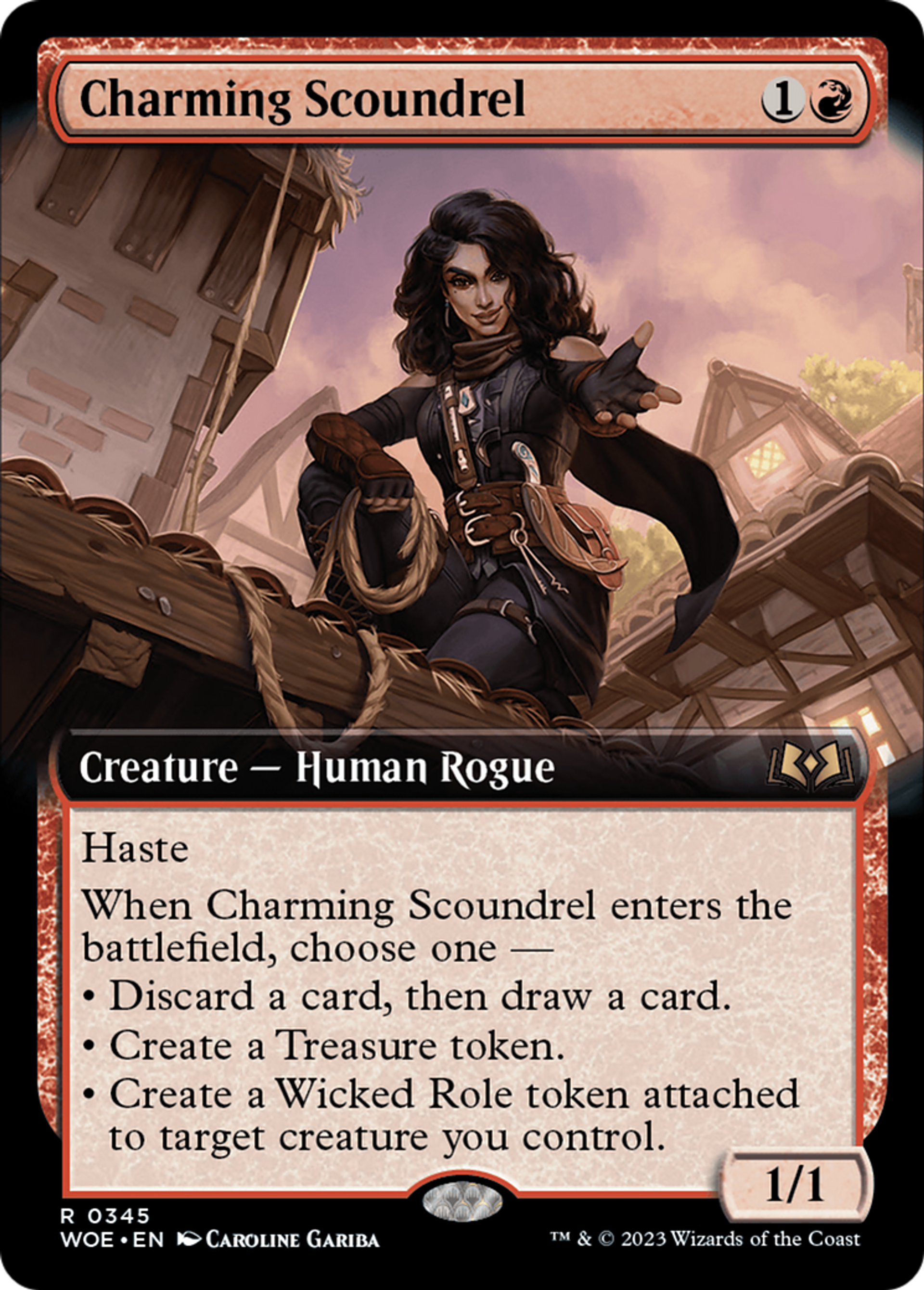 Charming Scoundrel — Wilds of Eldraine — Magic: The Gathering