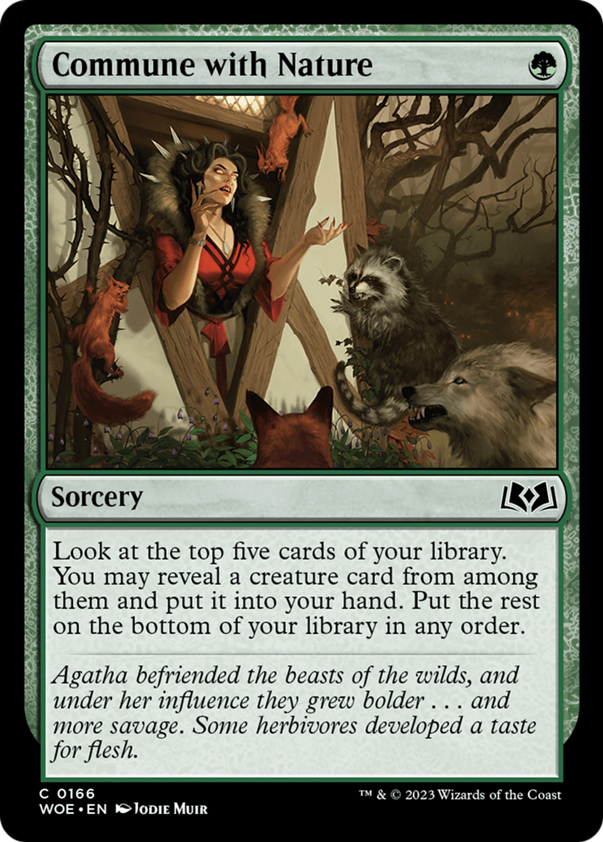 Commune with Nature — Wilds of Eldraine — Magic: The Gathering