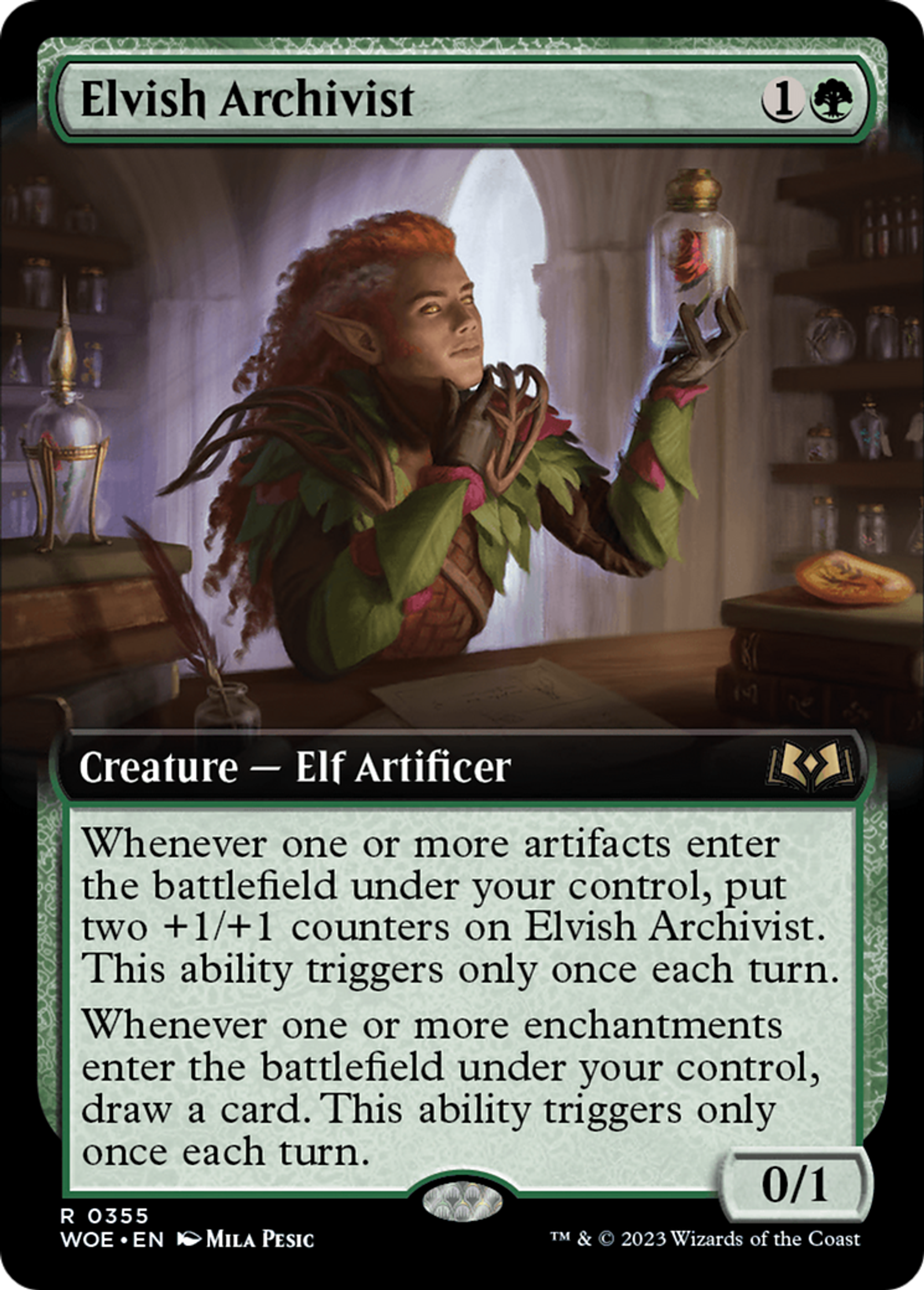 Elvish Archivist — Wilds of Eldraine — Magic: The Gathering
