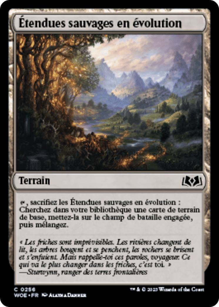 Étendues sauvages en évolution — Wilds of Eldraine — Magic: The Gathering