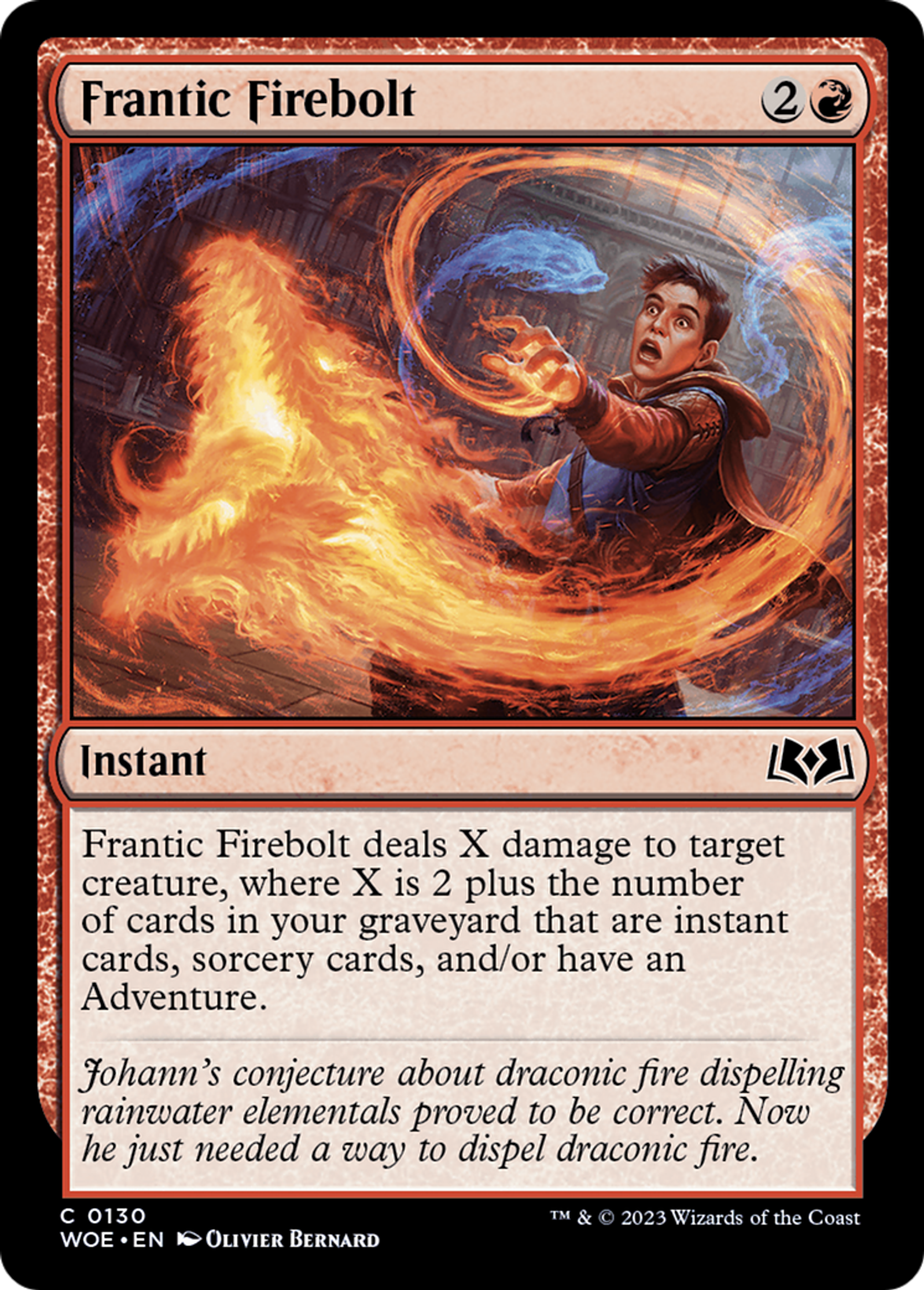 Frantic Firebolt — Wilds of Eldraine — Magic: The Gathering