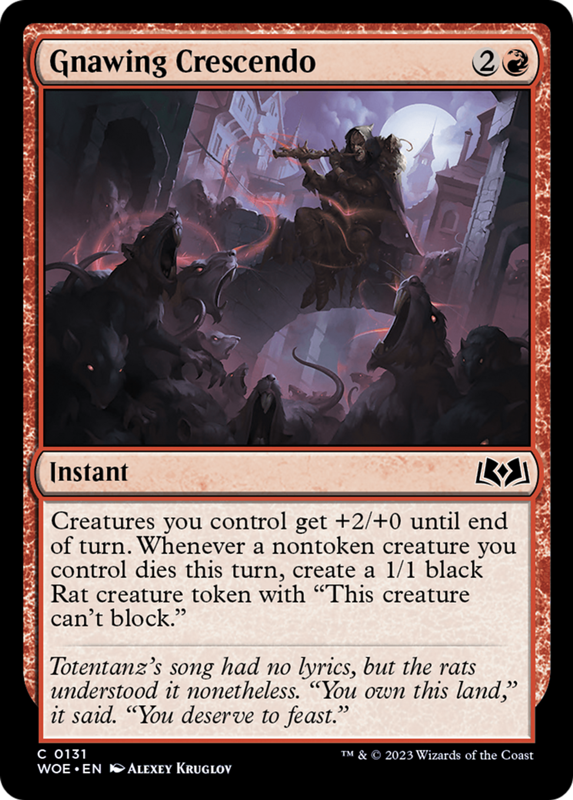 Gnawing Crescendo — Wilds of Eldraine — Magic: The Gathering