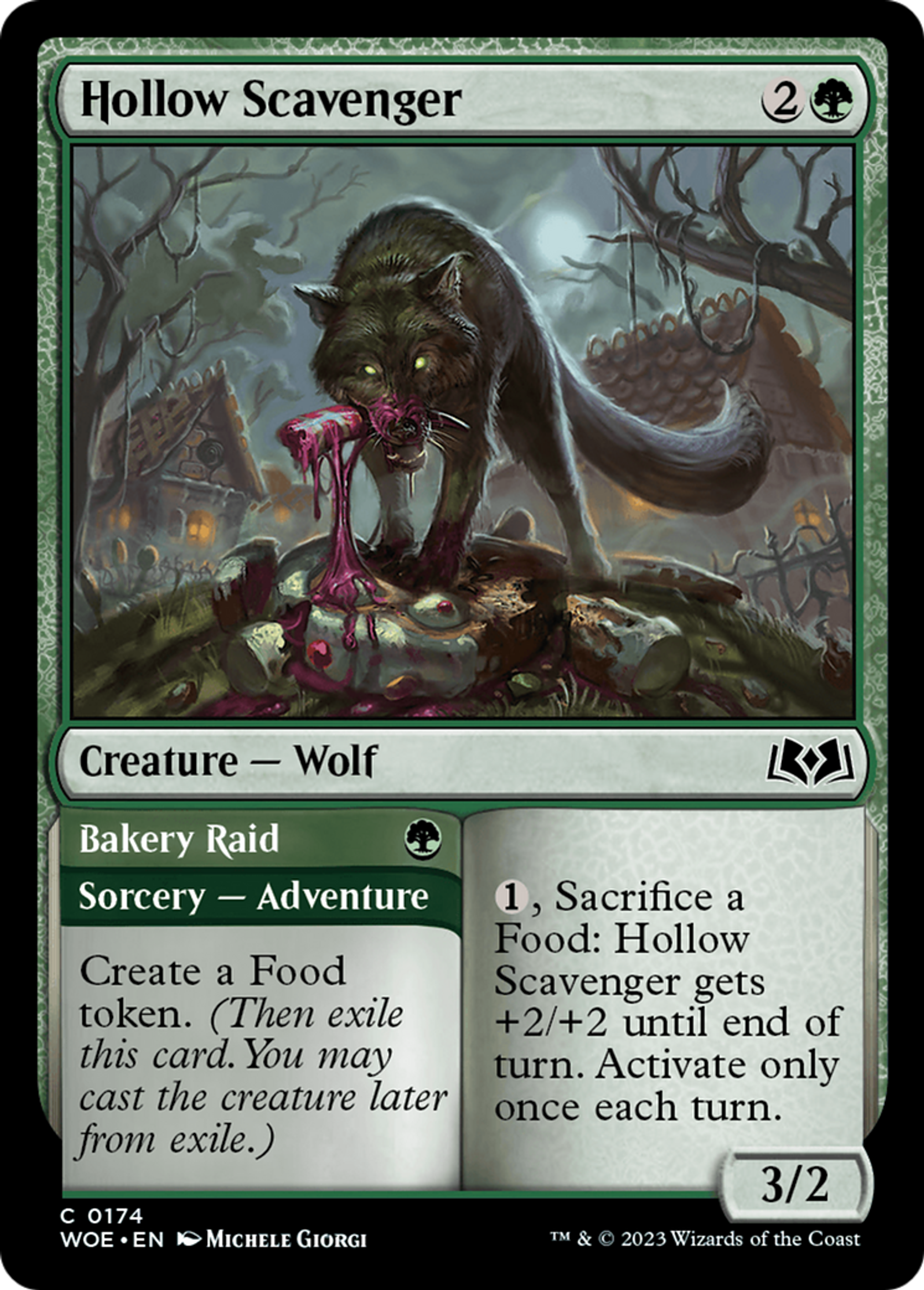 Hollow Scavenger // Bakery Raid — Wilds of Eldraine — Magic: The Gathering