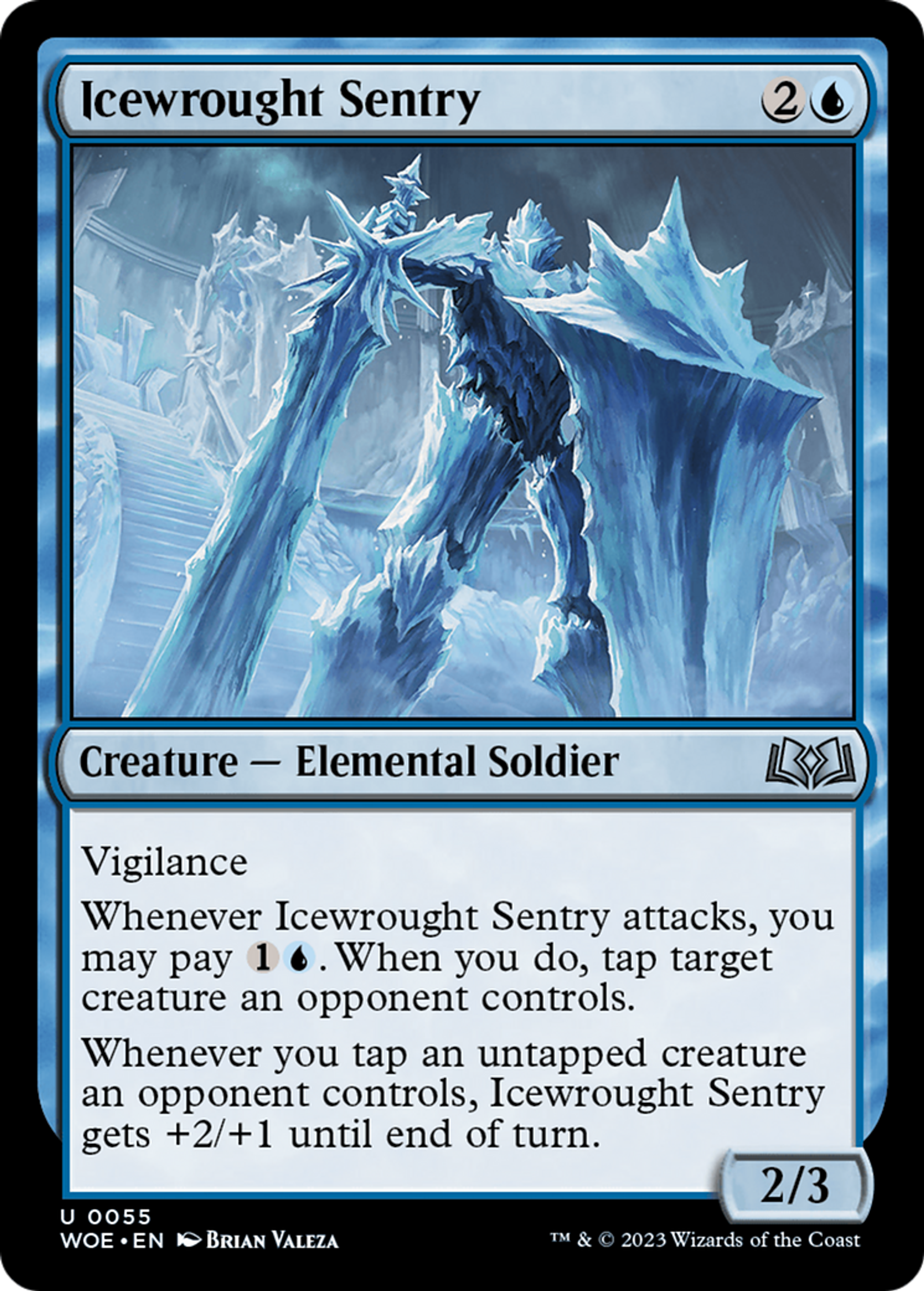 Icewrought Sentry — Wilds of Eldraine — Magic: The Gathering