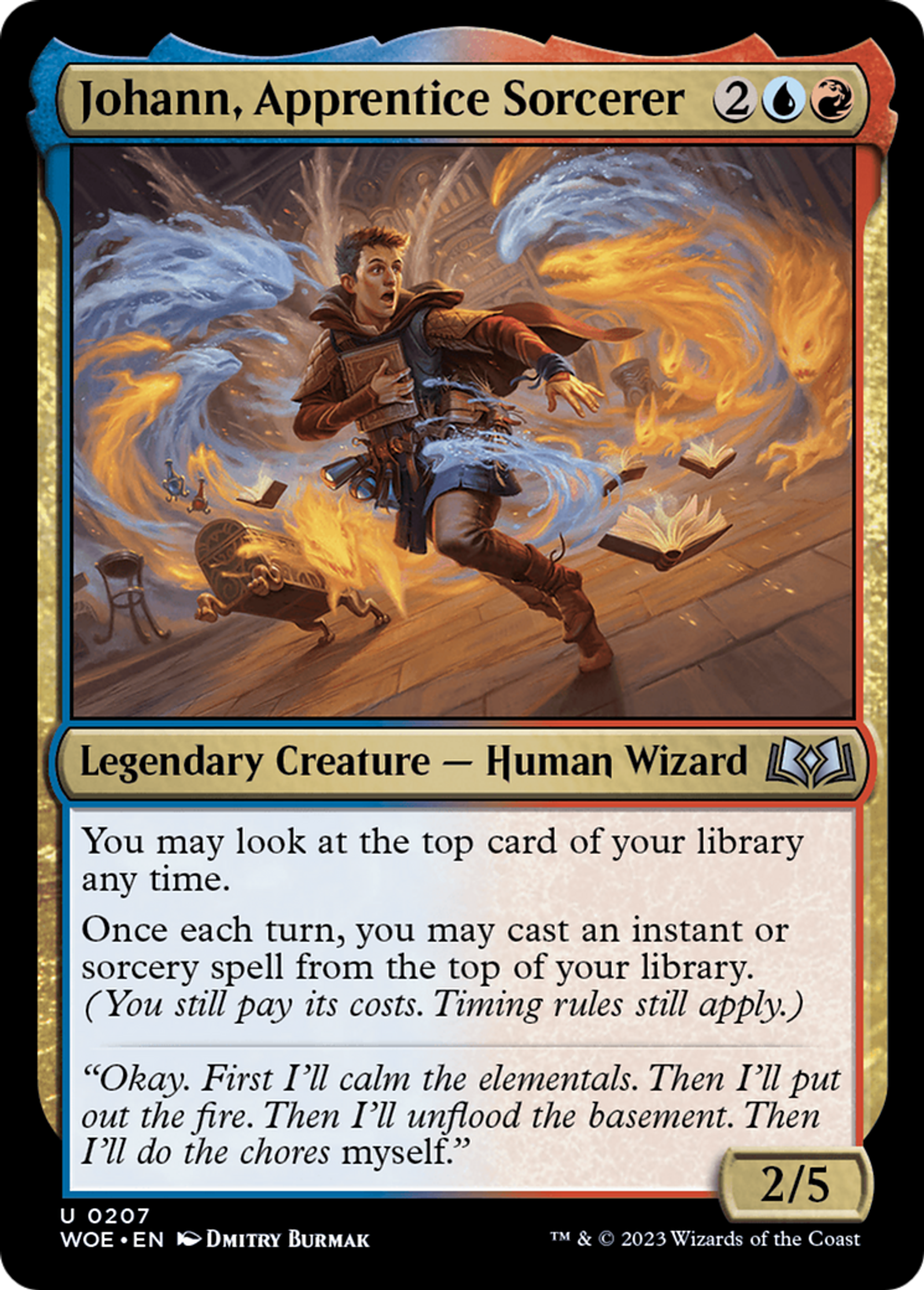 Johann, Apprentice Sorcerer — Wilds of Eldraine — Magic: The Gathering