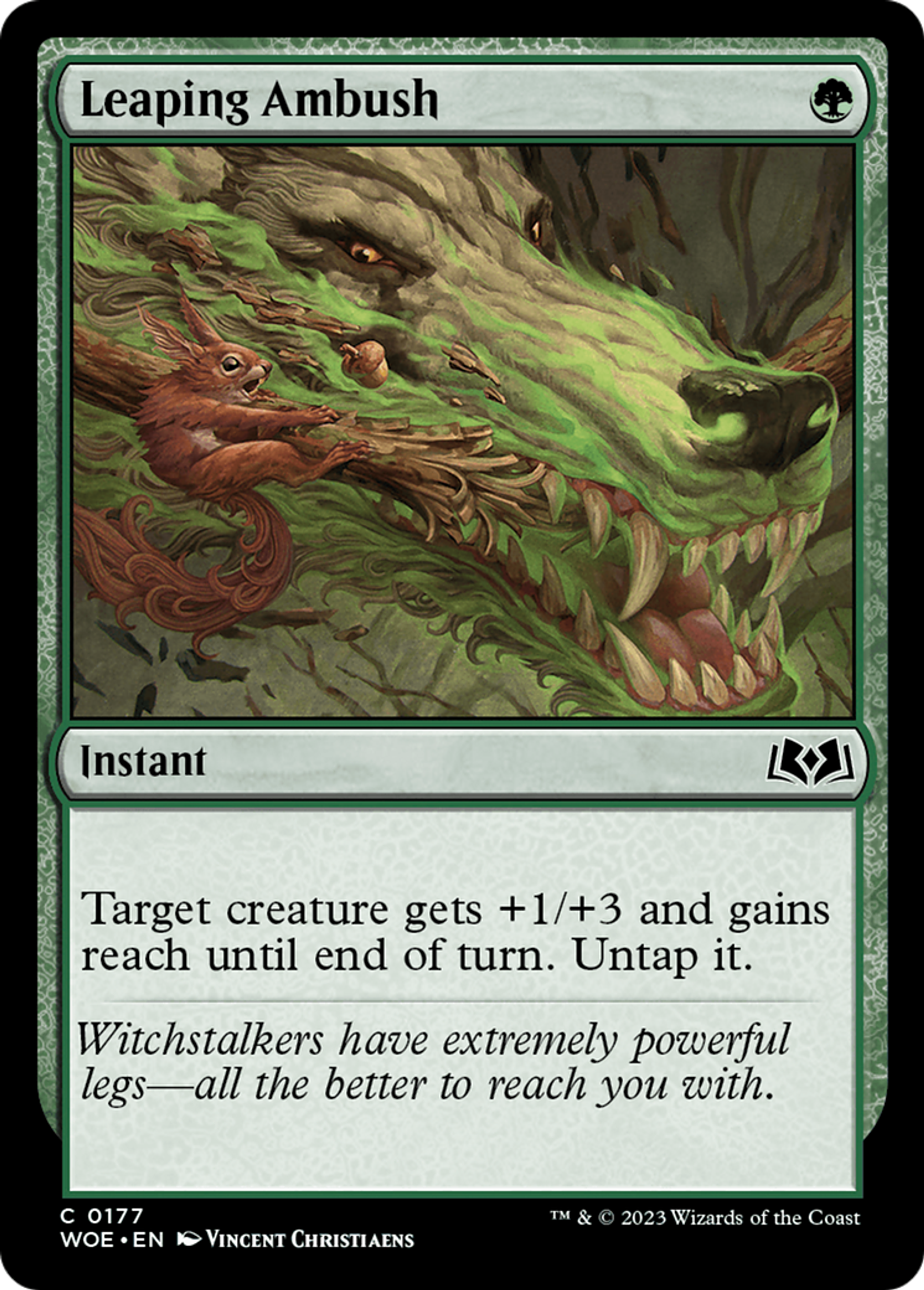 Leaping Ambush — Wilds of Eldraine — Magic: The Gathering