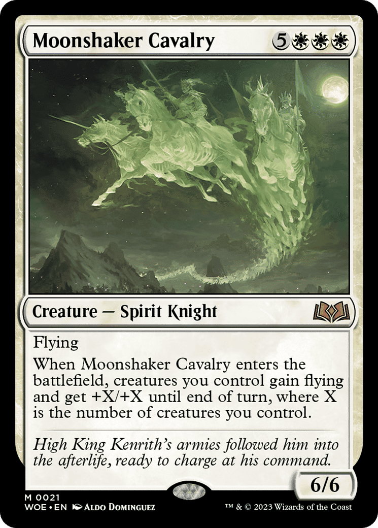 Moonshaker Cavalry — Wilds of Eldraine — Magic: The Gathering