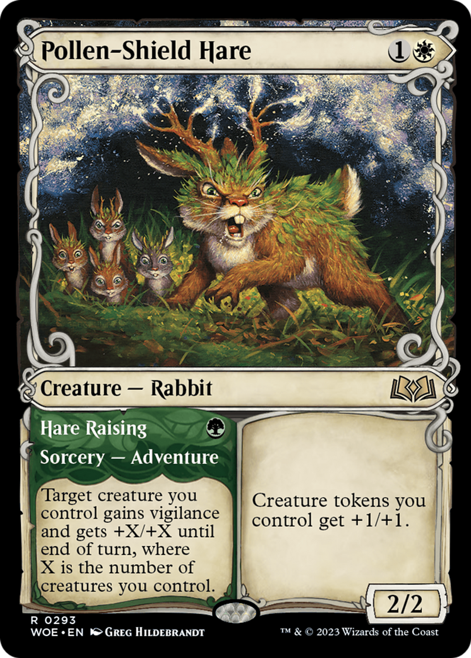 Pollen-Shield Hare // Hare Raising — Wilds of Eldraine — Magic: The Gathering