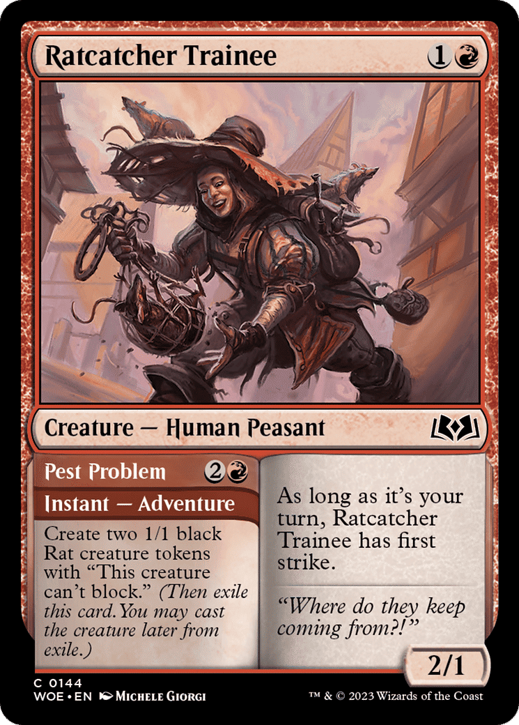 Ratcatcher Trainee // Pest Problem — Wilds of Eldraine — Magic: The Gathering