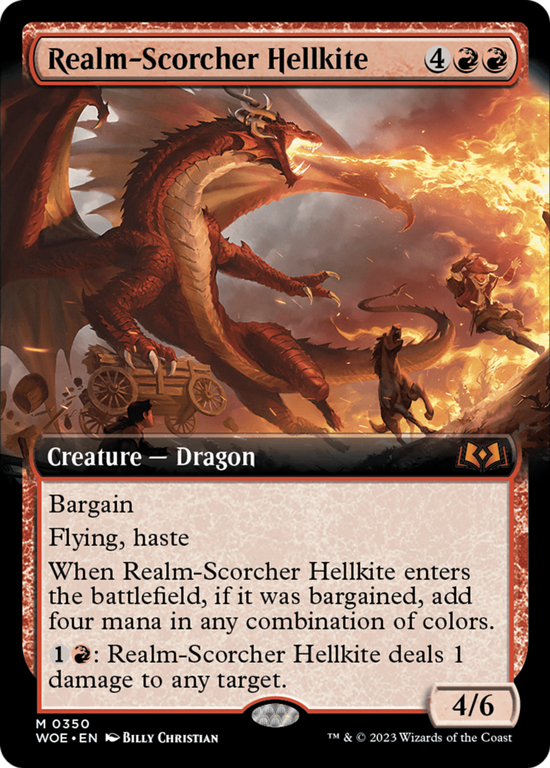 Realm-Scorcher Hellkite — Wilds of Eldraine — Magic: The Gathering
