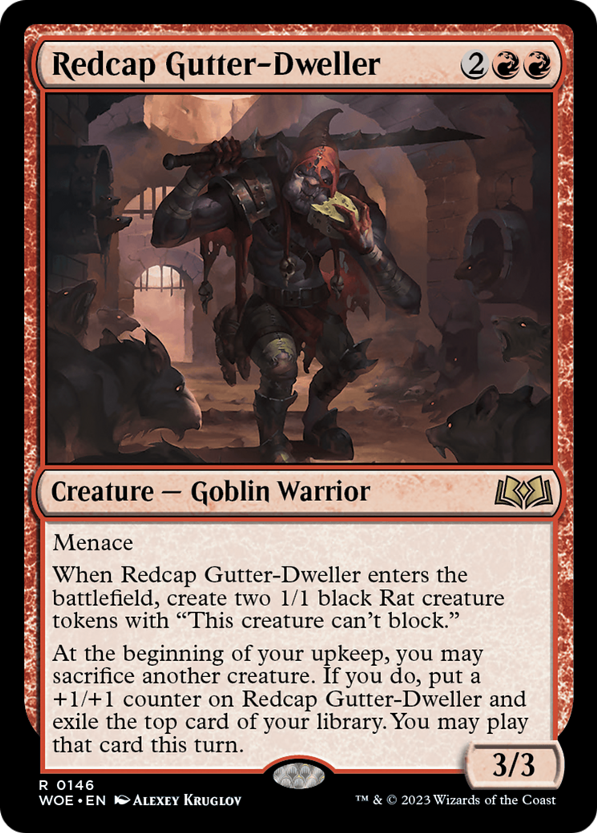 Égoutier bonnet-rouge — Wilds of Eldraine — Magic: The Gathering