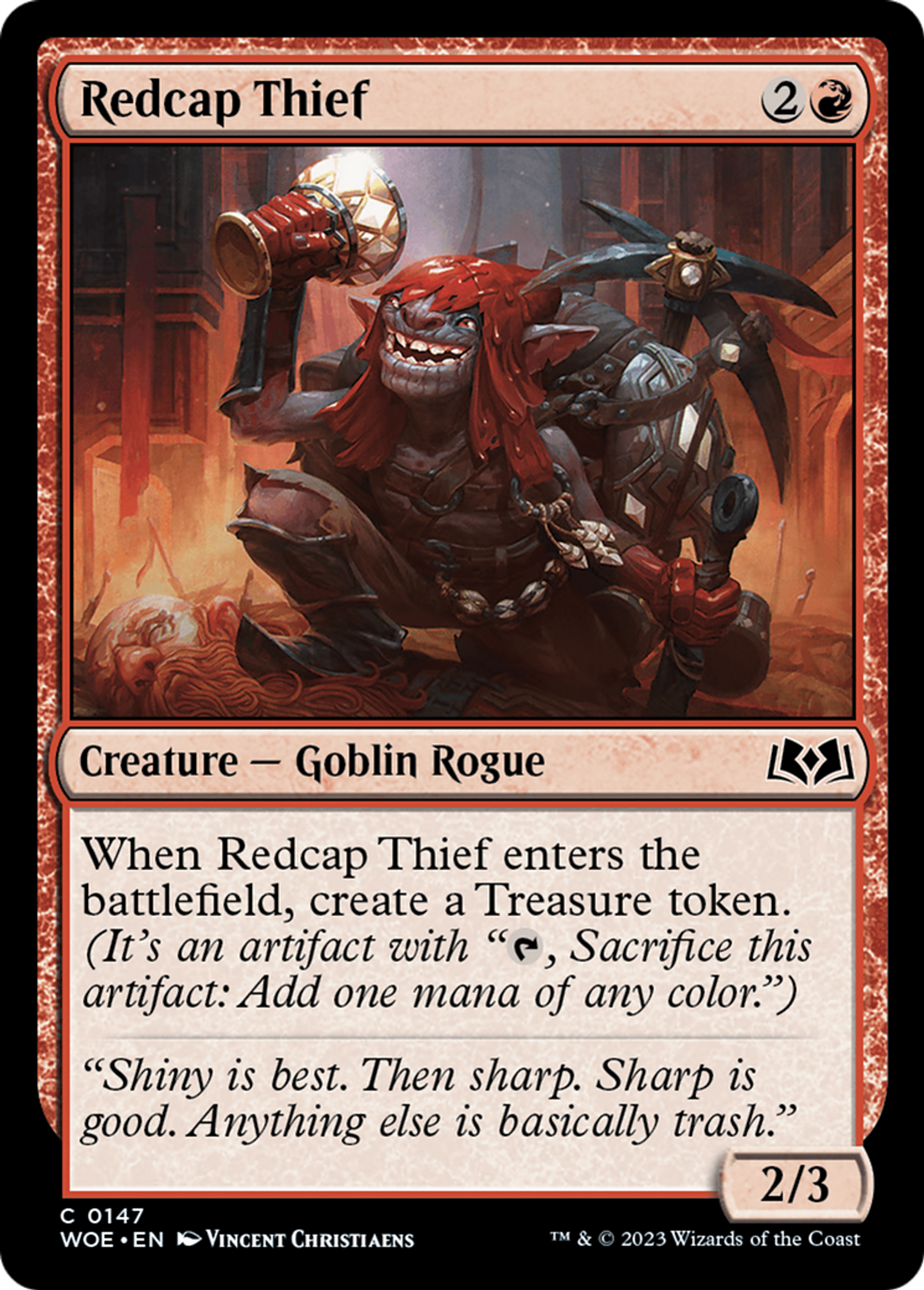 Redcap Thief — Wilds of Eldraine — Magic: The Gathering