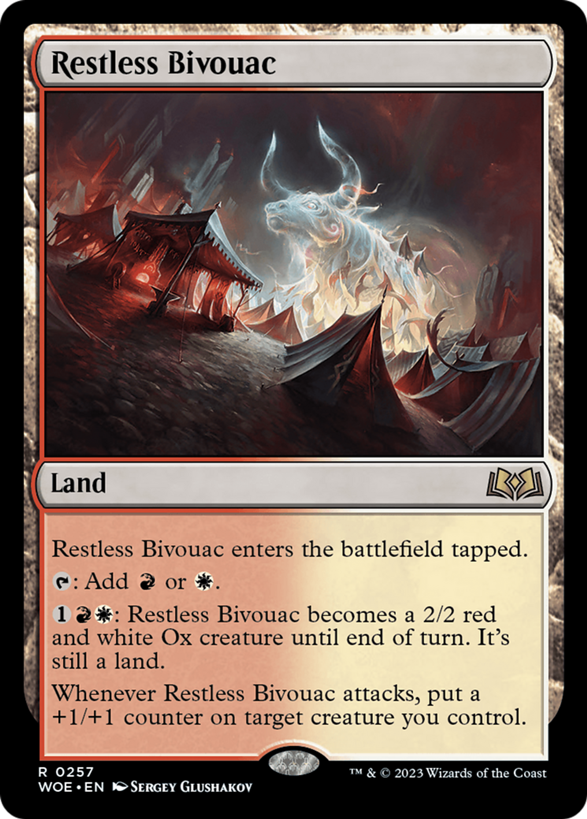 Restless Bivouac — Wilds of Eldraine — Magic: The Gathering