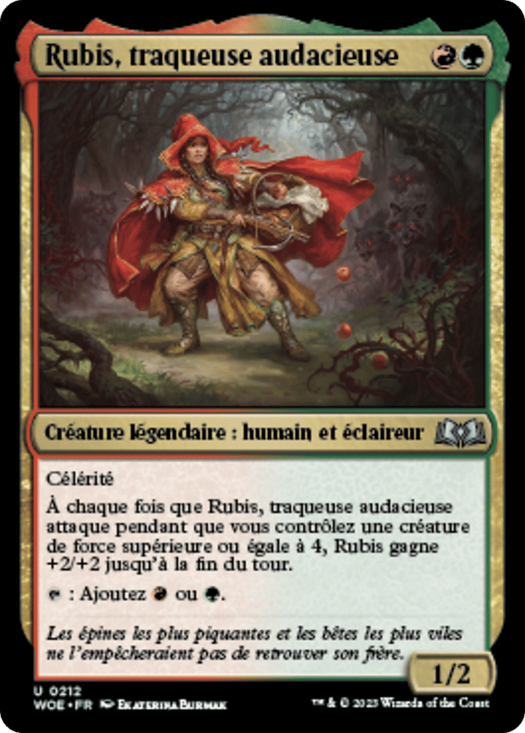 Rubis, traqueuse audacieuse — Wilds of Eldraine — Magic: The Gathering