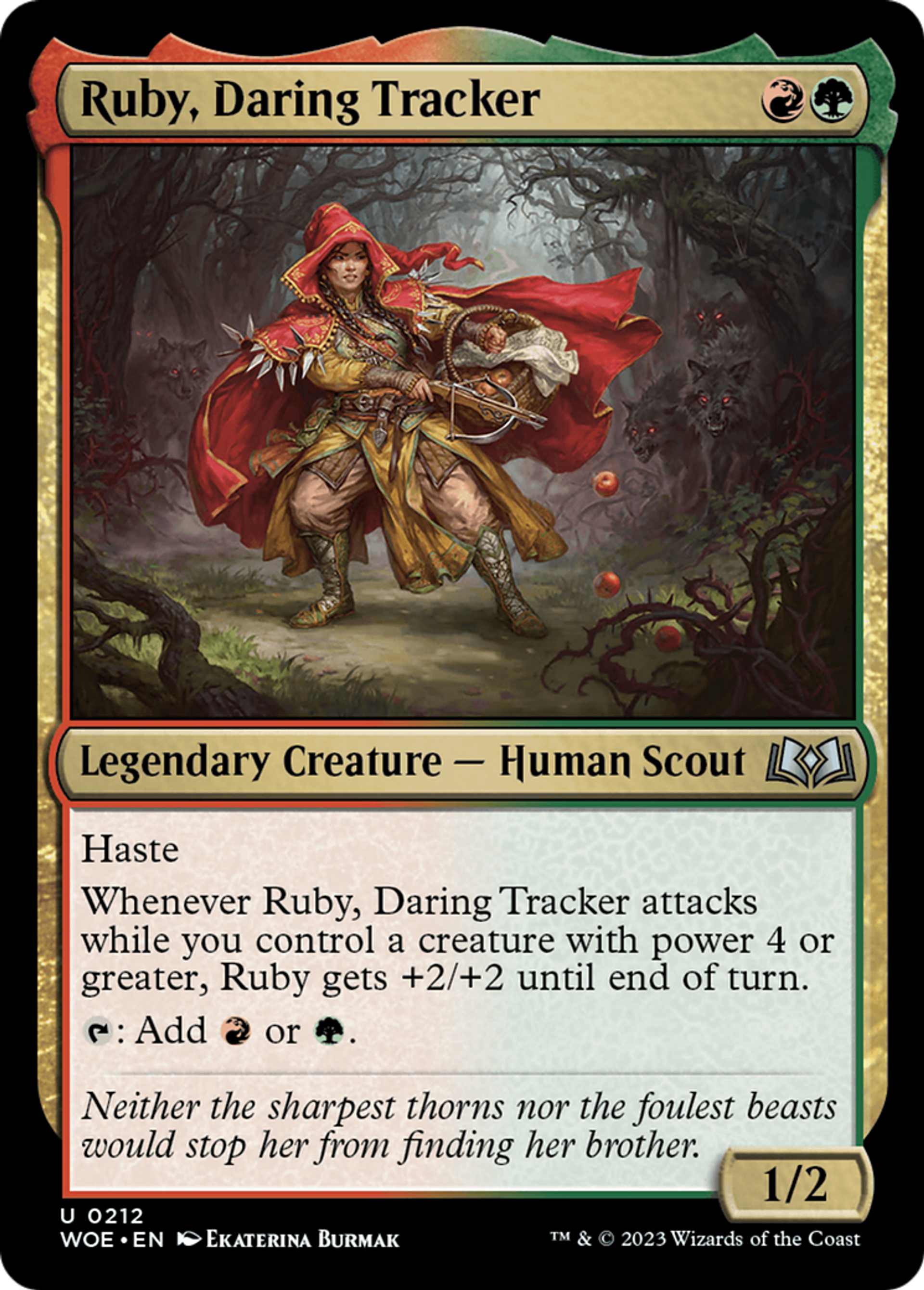 Ruby, Daring Tracker — Wilds of Eldraine — Magic: The Gathering