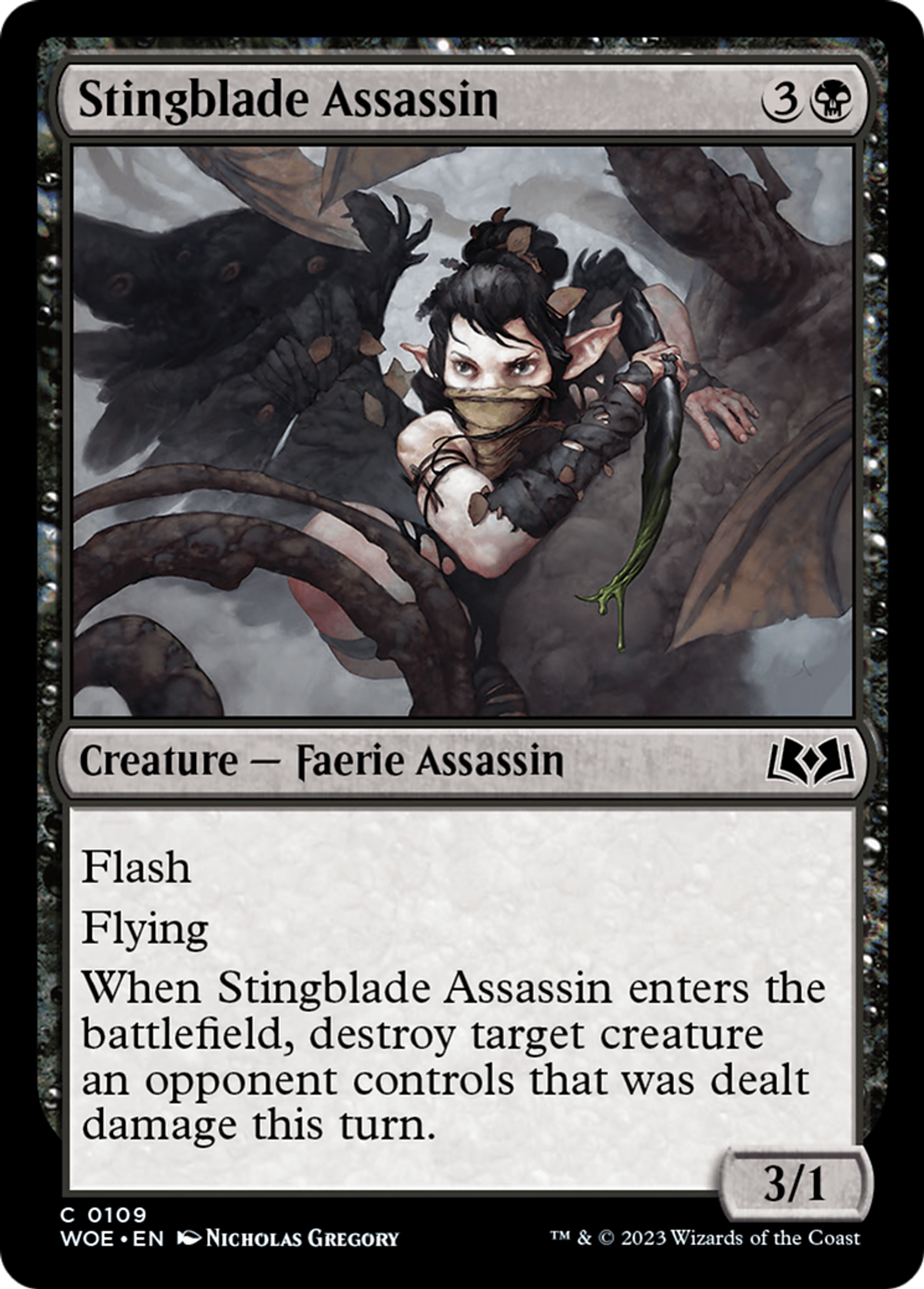 Stingblade Assassin — Wilds of Eldraine — Magic: The Gathering