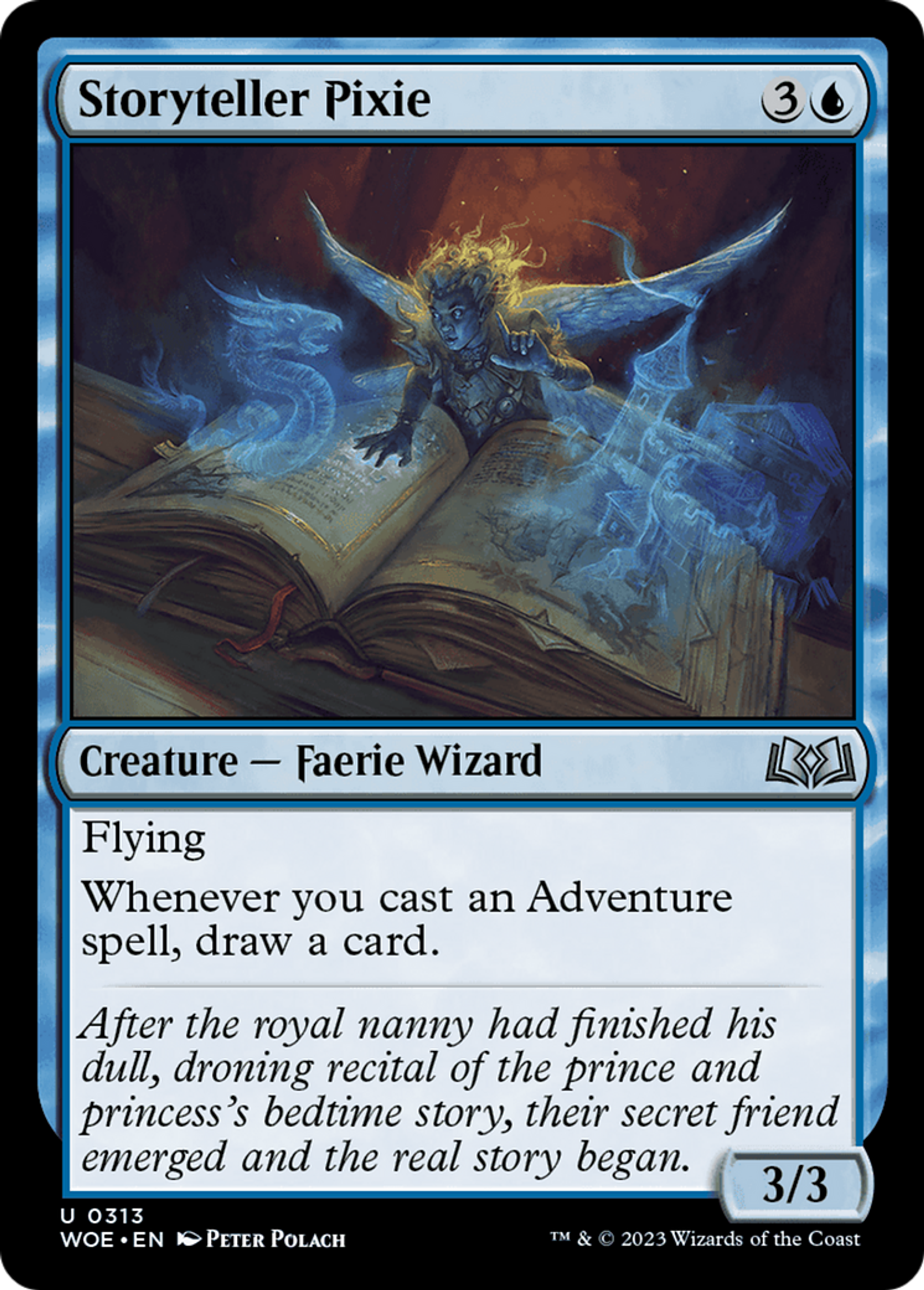 Storyteller Pixie — Wilds of Eldraine — Magic: The Gathering