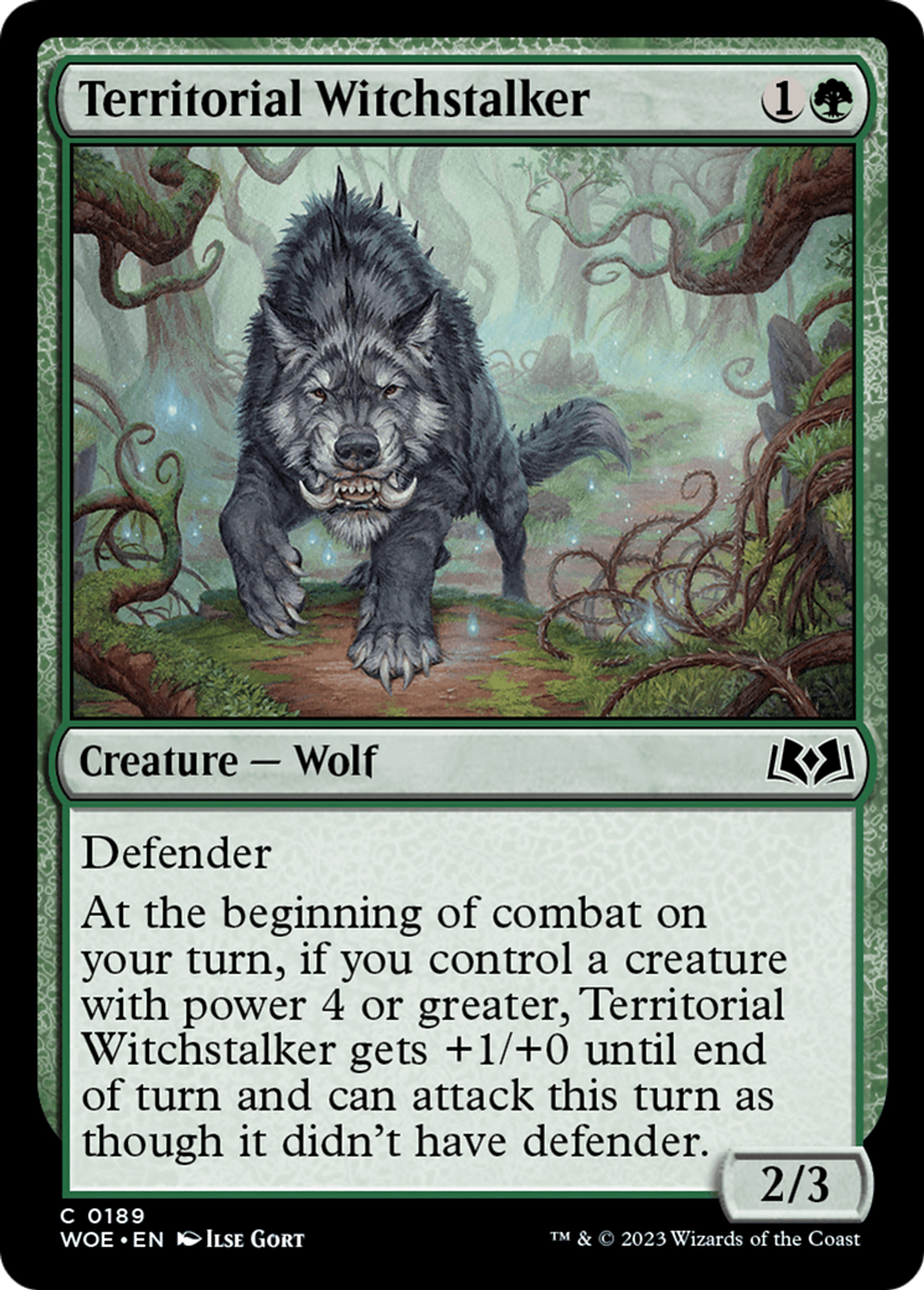 Territorial Witchstalker — Wilds of Eldraine — Magic: The Gathering