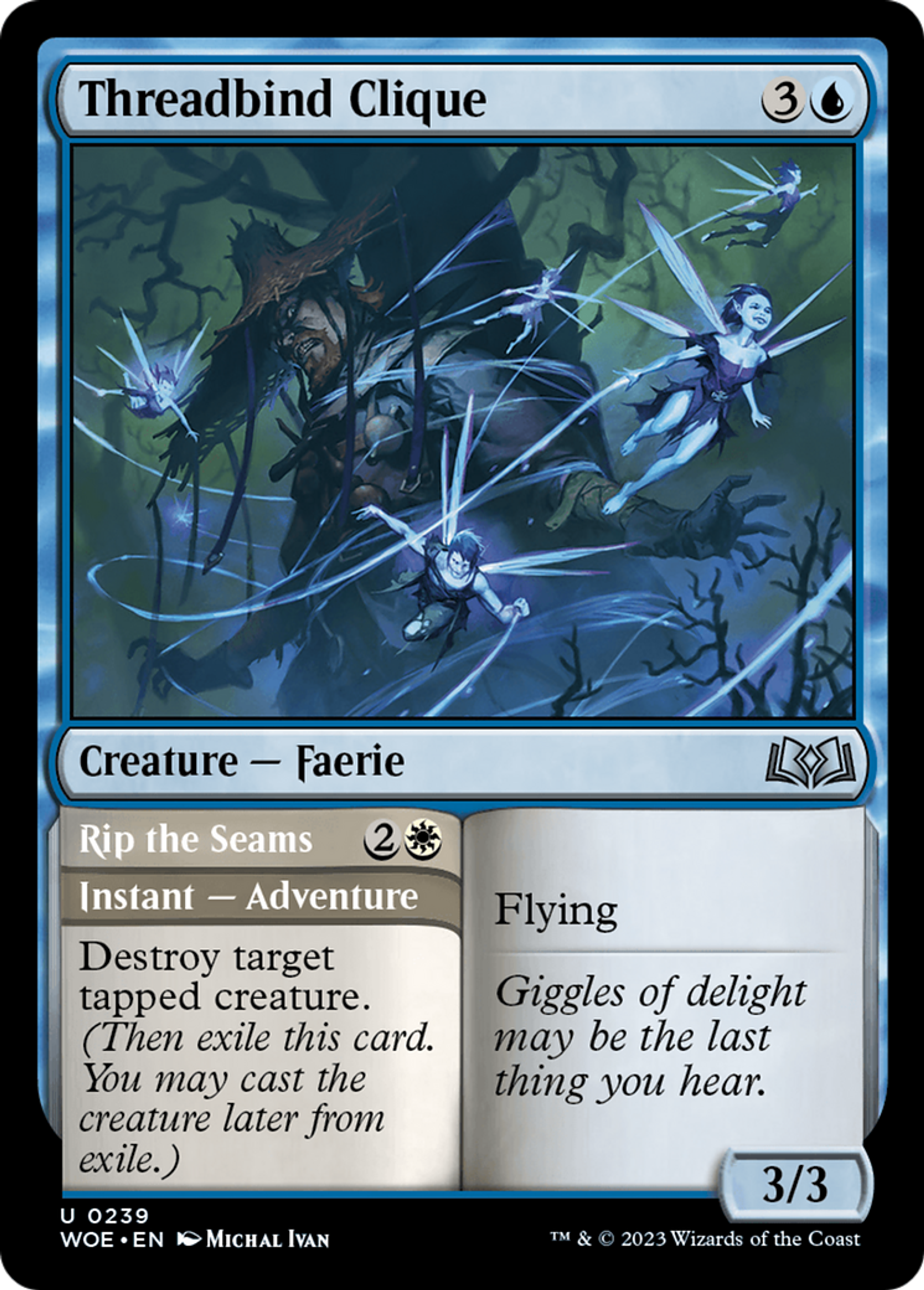 Threadbind Clique // Rip the Seams — Wilds of Eldraine — Magic: The Gathering