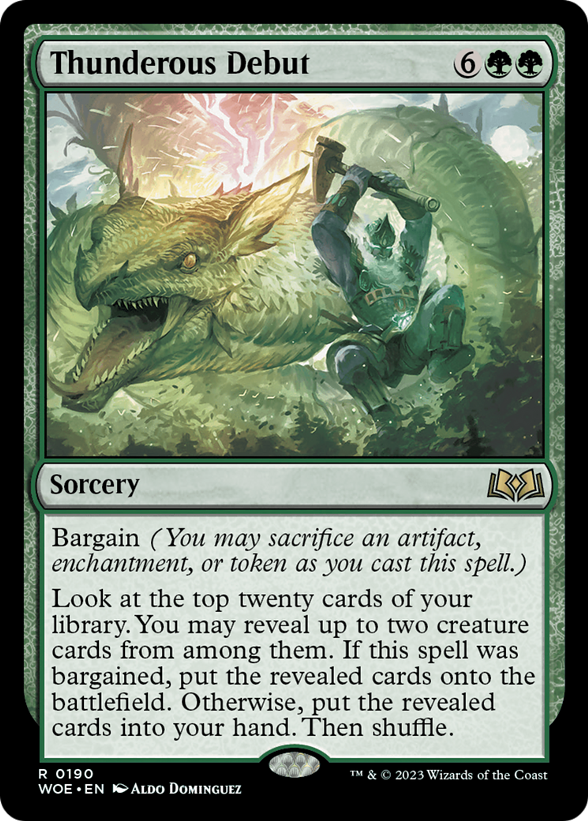 Démarrage tonitruant — Wilds of Eldraine — Magic: The Gathering