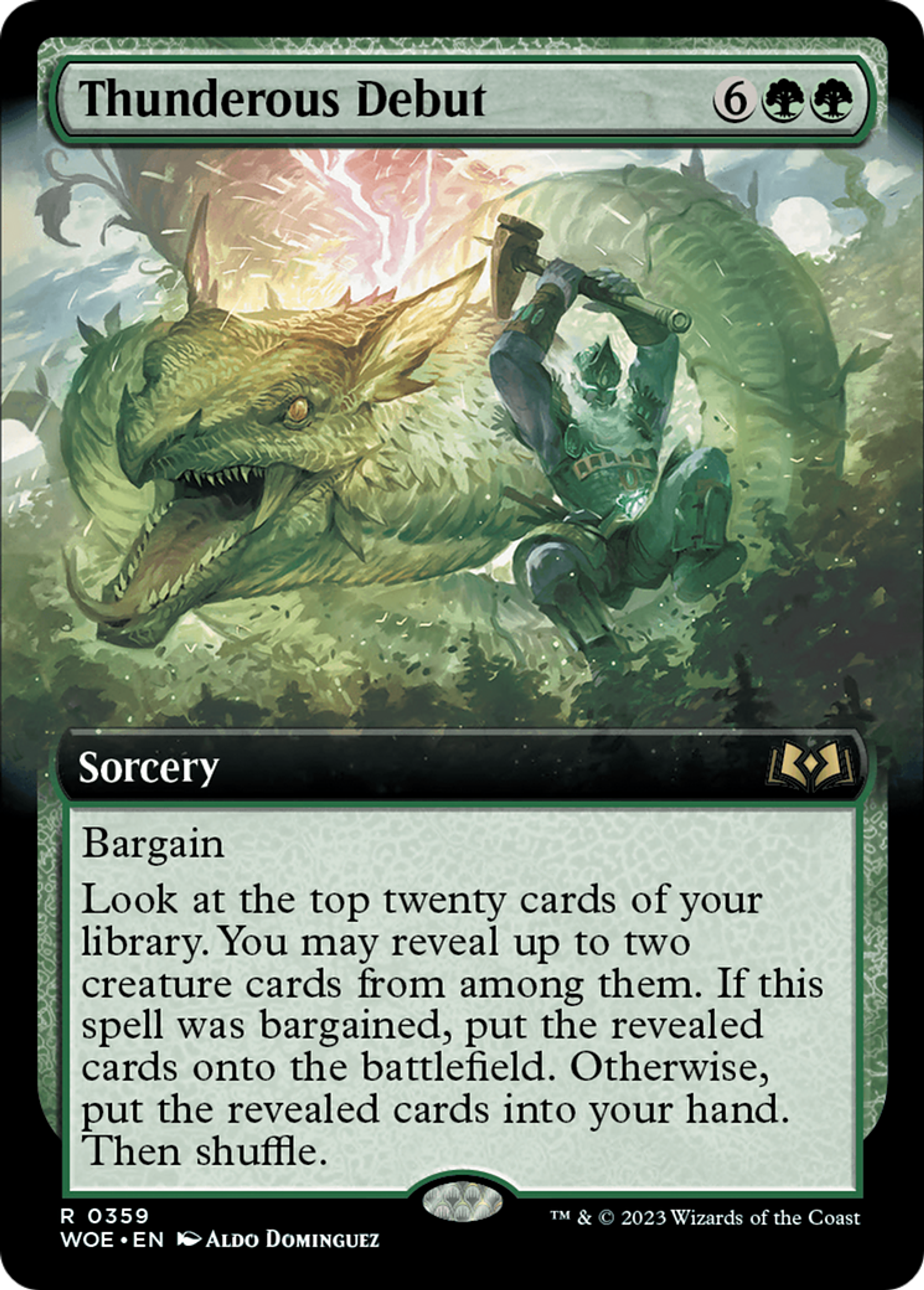 Thunderous Debut — Wilds of Eldraine — Magic: The Gathering
