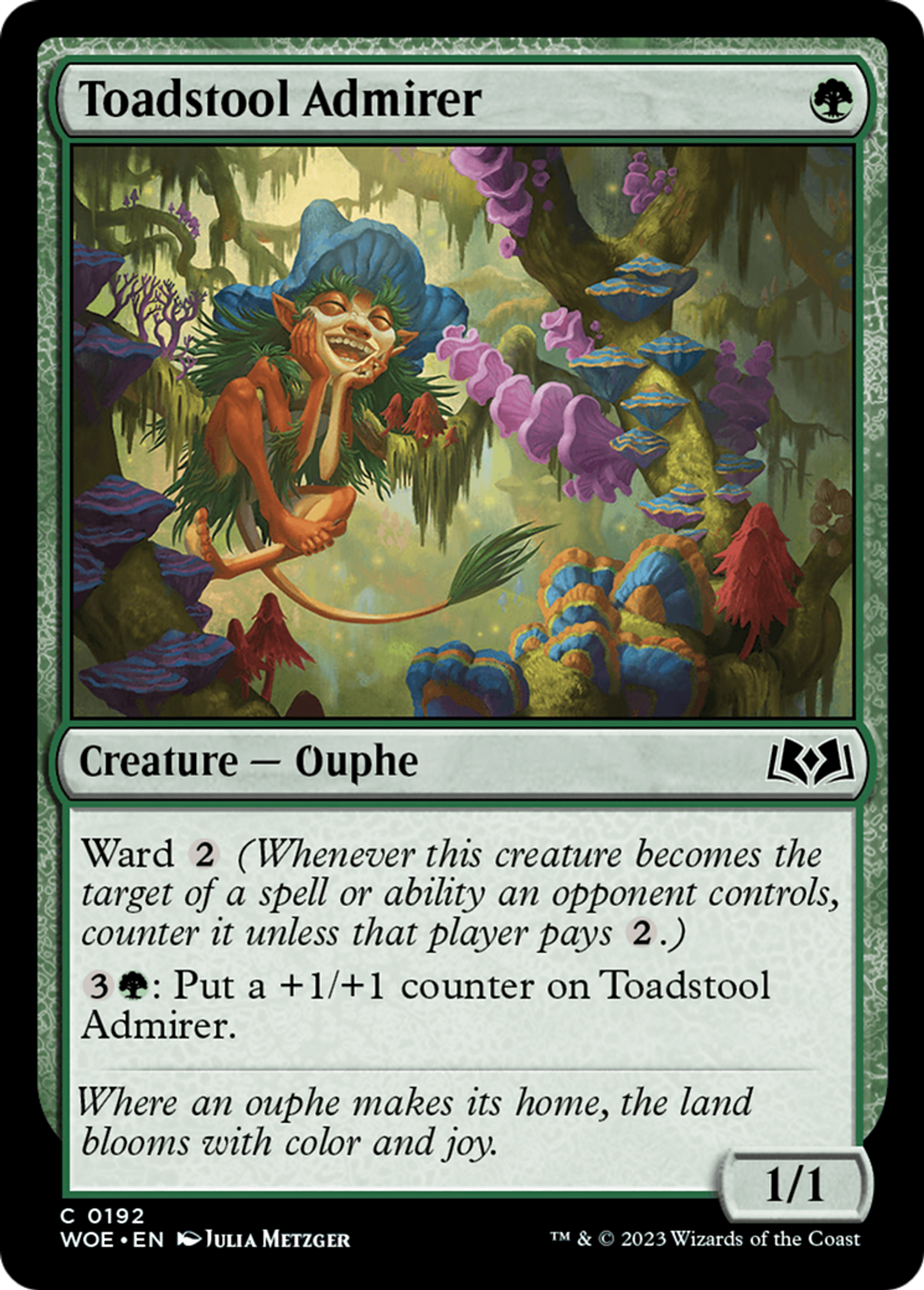 Toadstool Admirer — Wilds of Eldraine — Magic: The Gathering