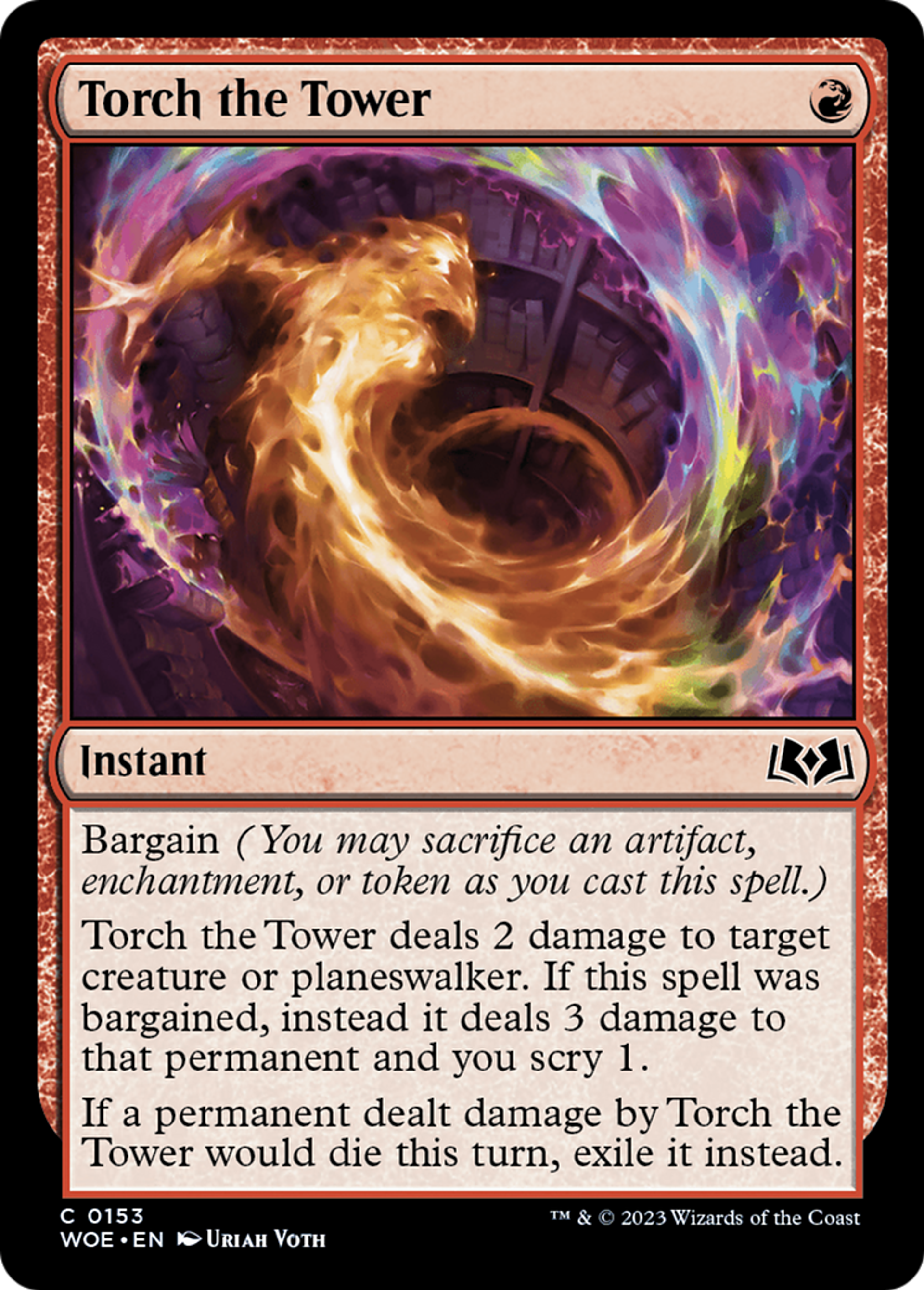 Torch the Tower — Wilds of Eldraine — Magic: The Gathering