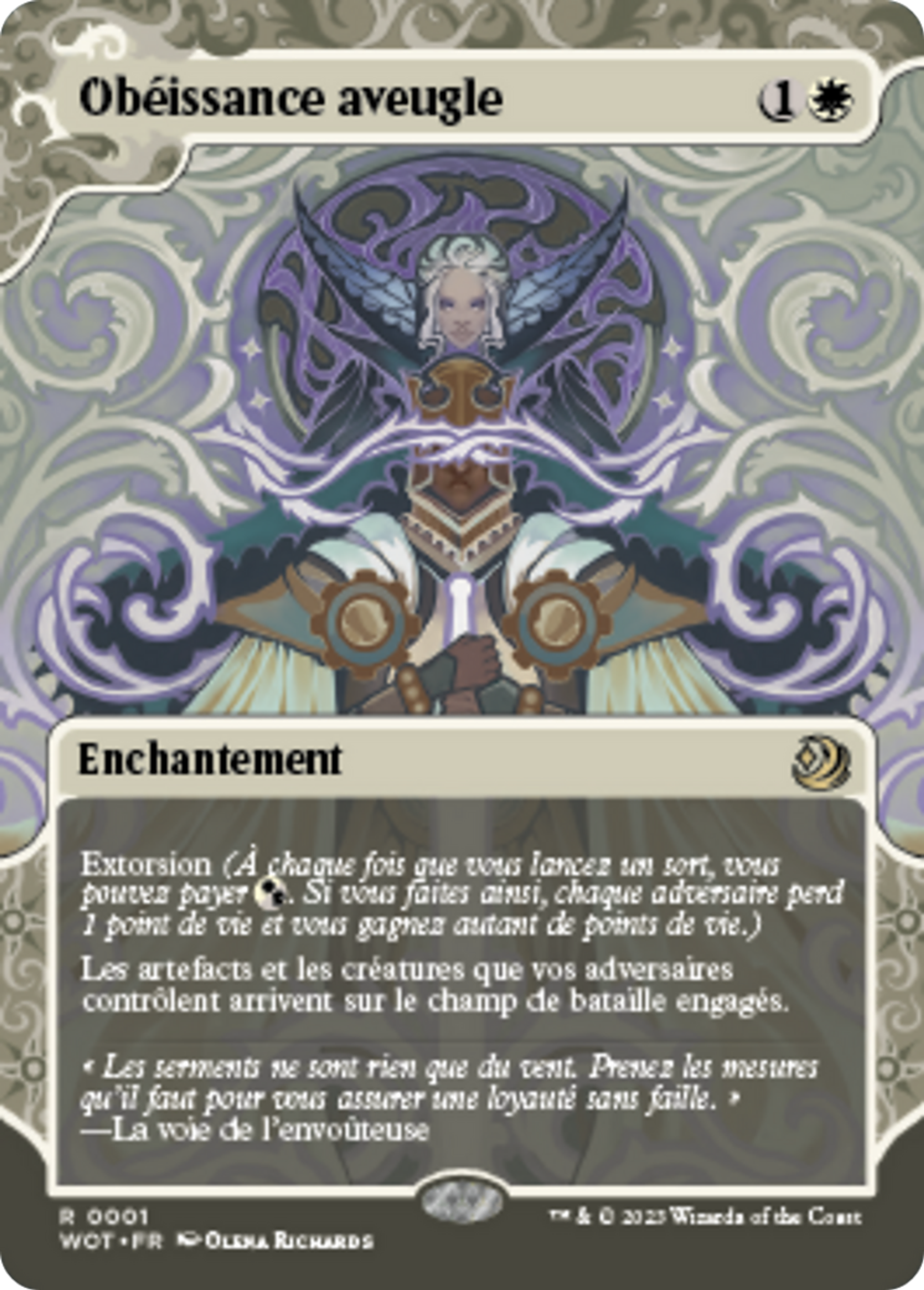 Obéissance aveugle — Wilds of Eldraine: Enchanting Tales — Magic: The Gathering