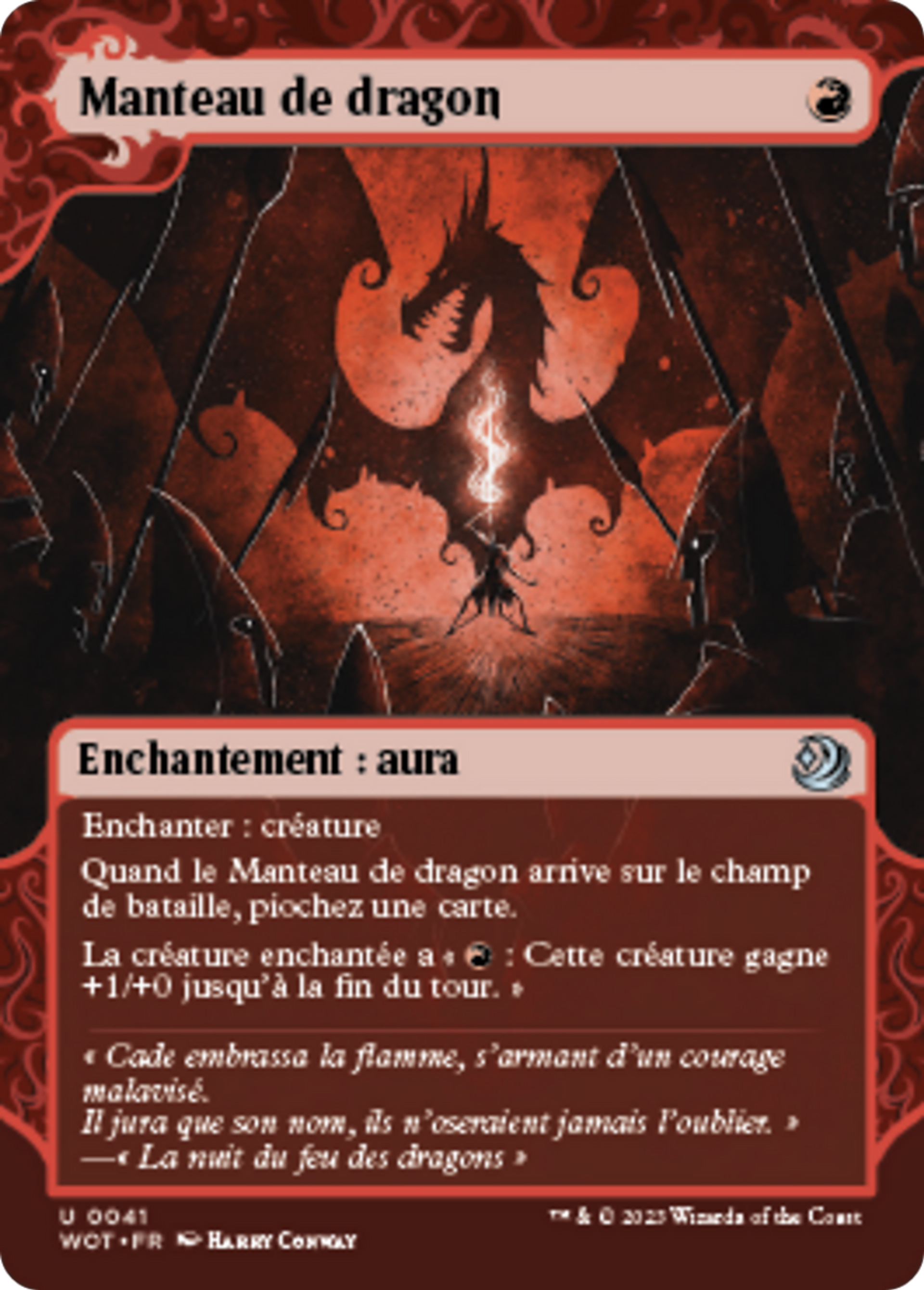 Manteau de dragon — Wilds of Eldraine: Enchanting Tales — Magic: The Gathering