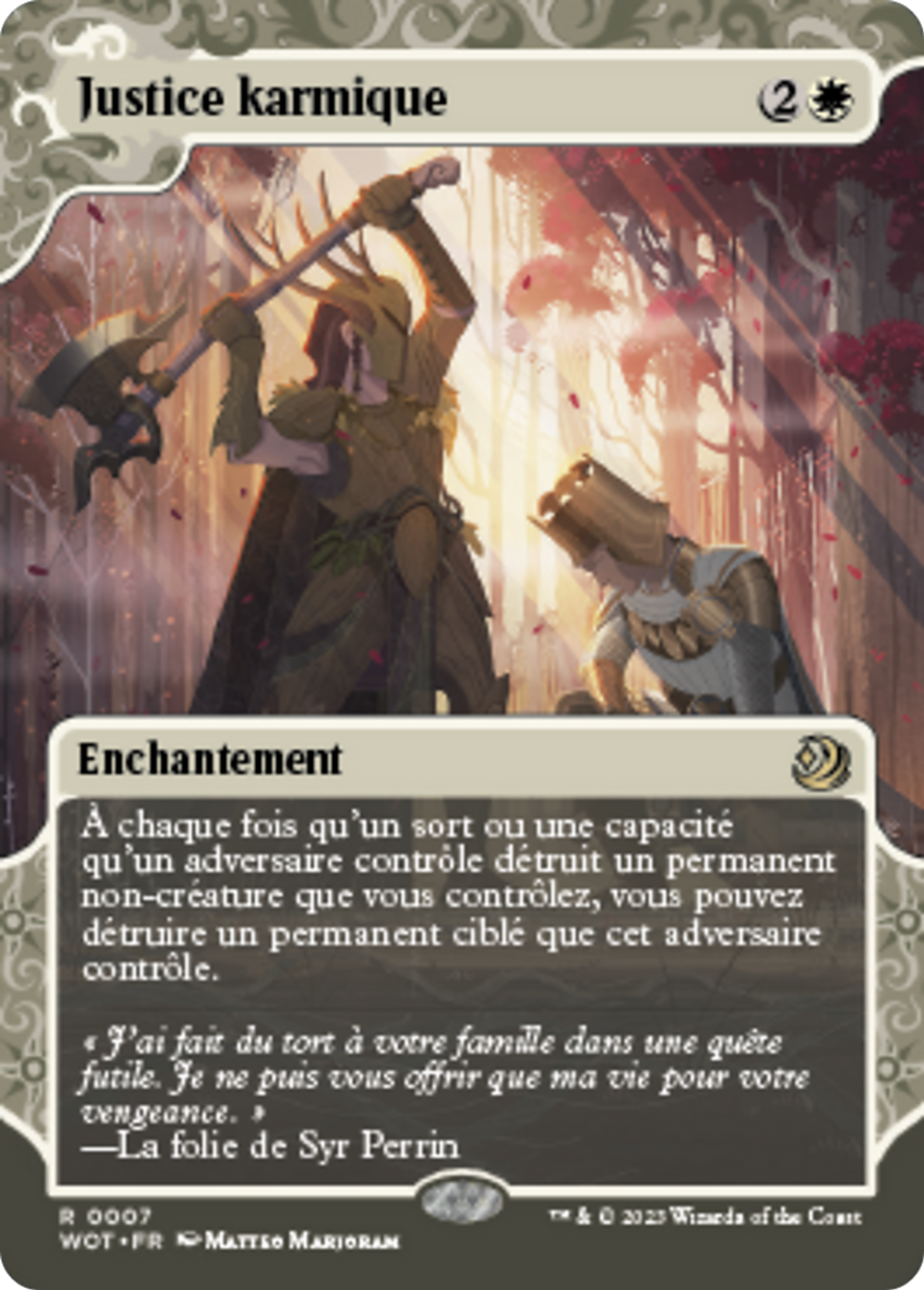 Justice karmique — Wilds of Eldraine: Enchanting Tales — Magic: The Gathering