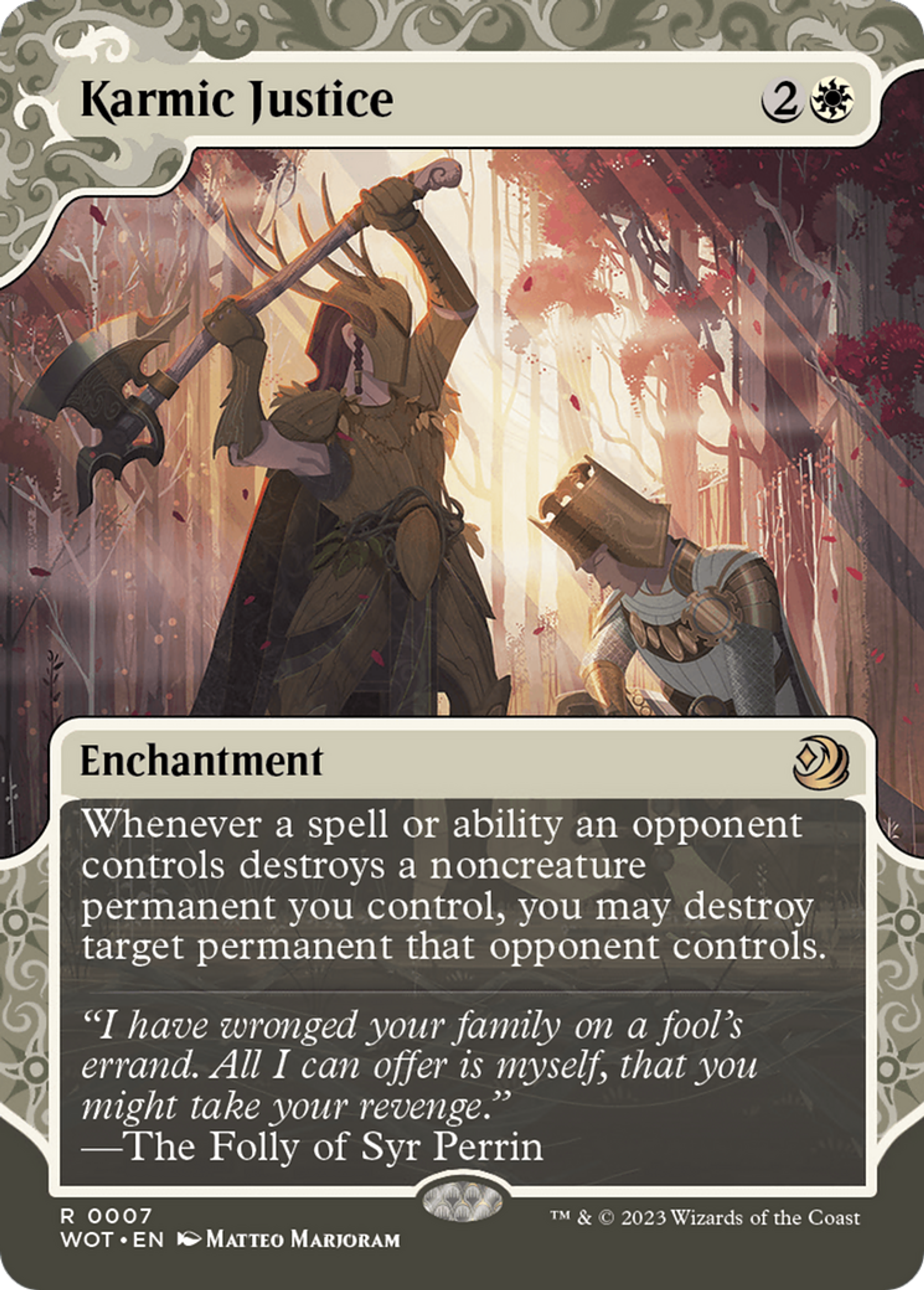 Karmic Justice — Wilds of Eldraine: Enchanting Tales — Magic: The Gathering