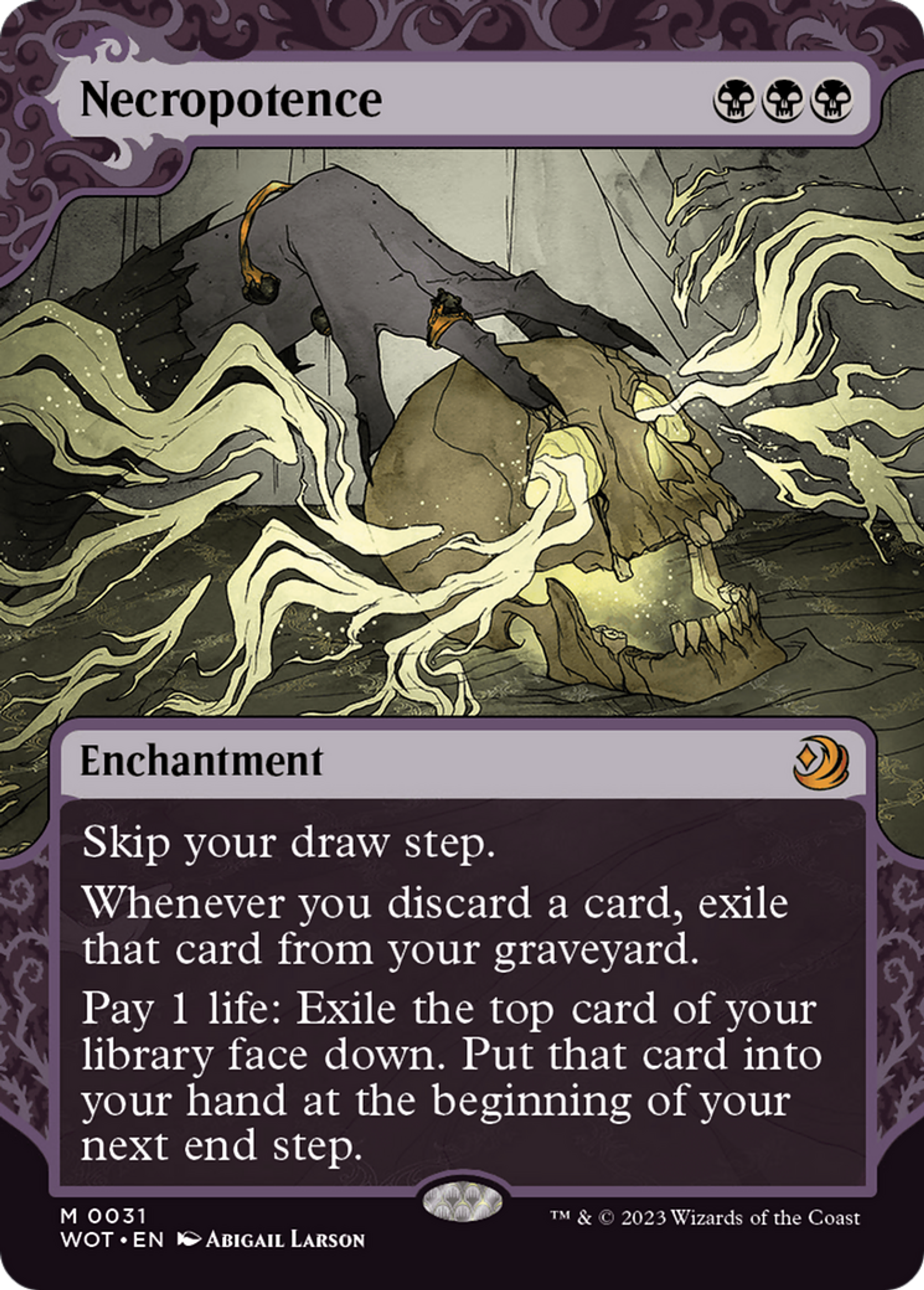 Necropotence — Wilds of Eldraine: Enchanting Tales — Magic: The Gathering
