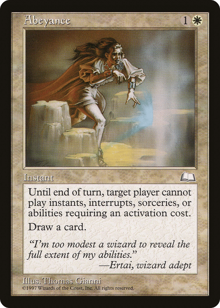 Abeyance — Weatherlight — Magic: The Gathering