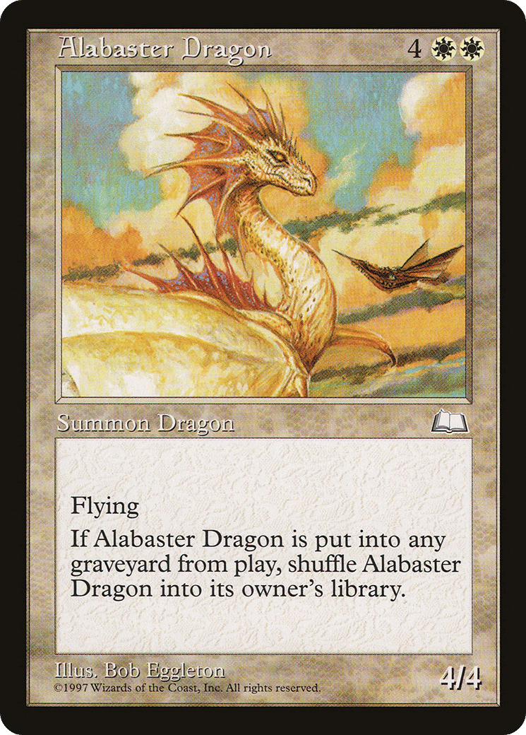 Alabaster Dragon — Weatherlight — Magic: The Gathering