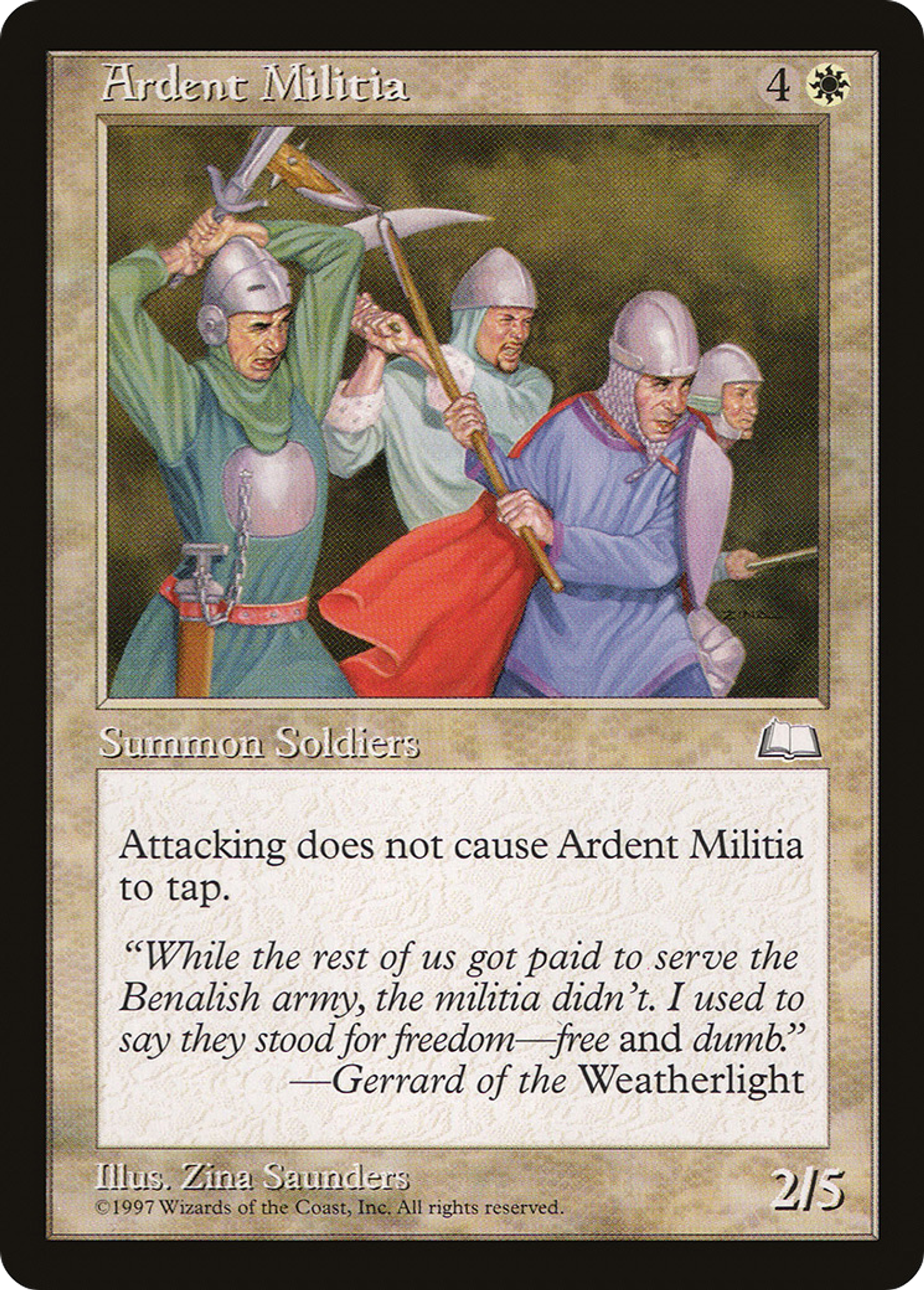 Ardent Militia — Weatherlight — Magic: The Gathering
