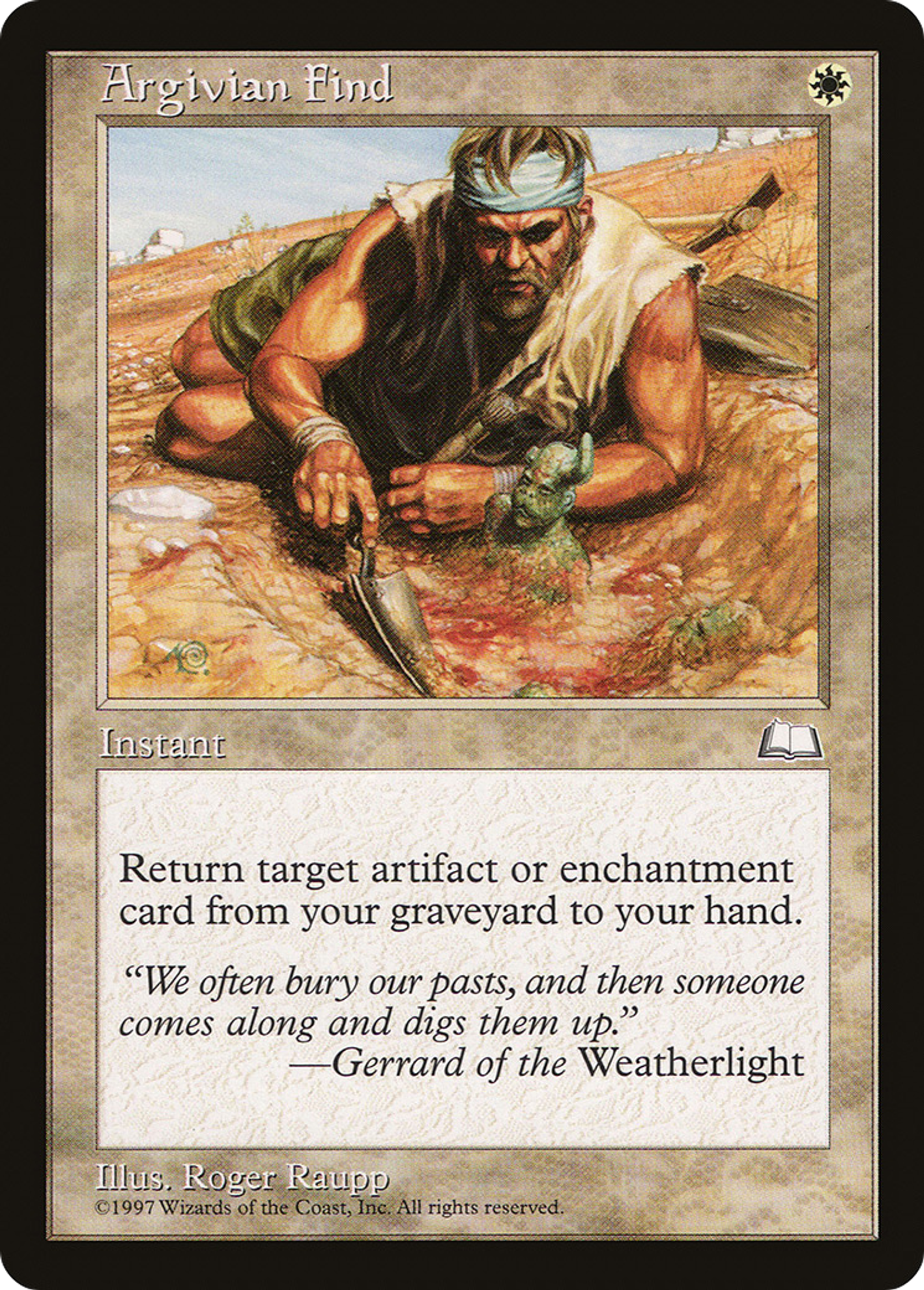 Trouvaille argiviane — Weatherlight — Magic: The Gathering