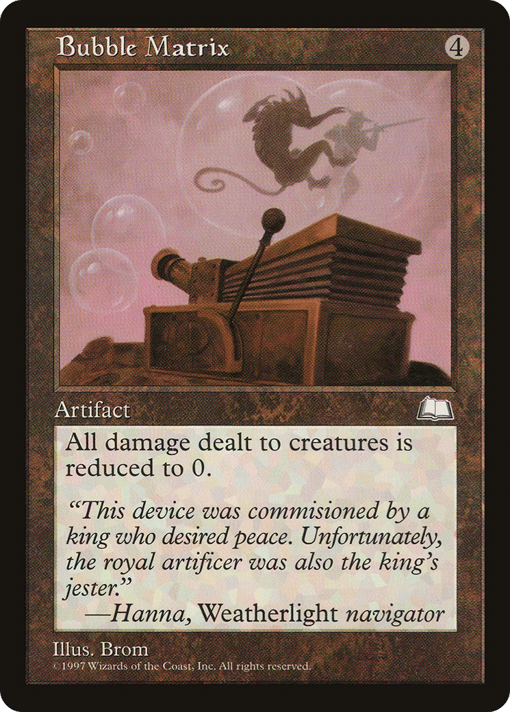 Bubble Matrix — Weatherlight — Magic: The Gathering