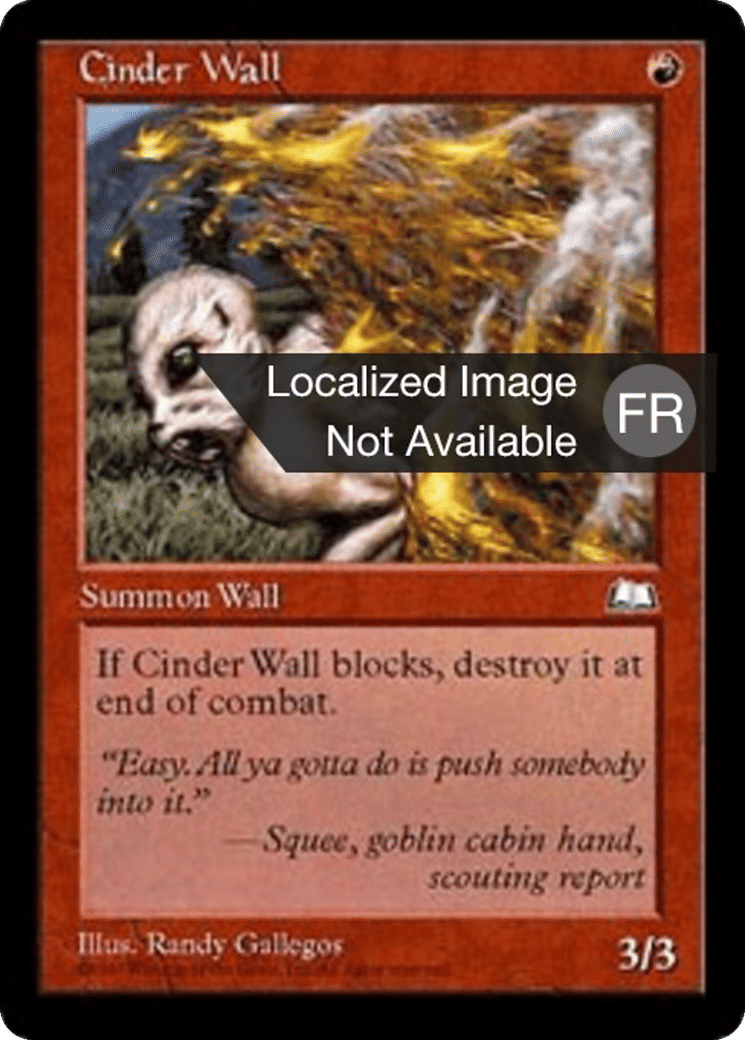 Mur de cendres — Weatherlight — Magic: The Gathering